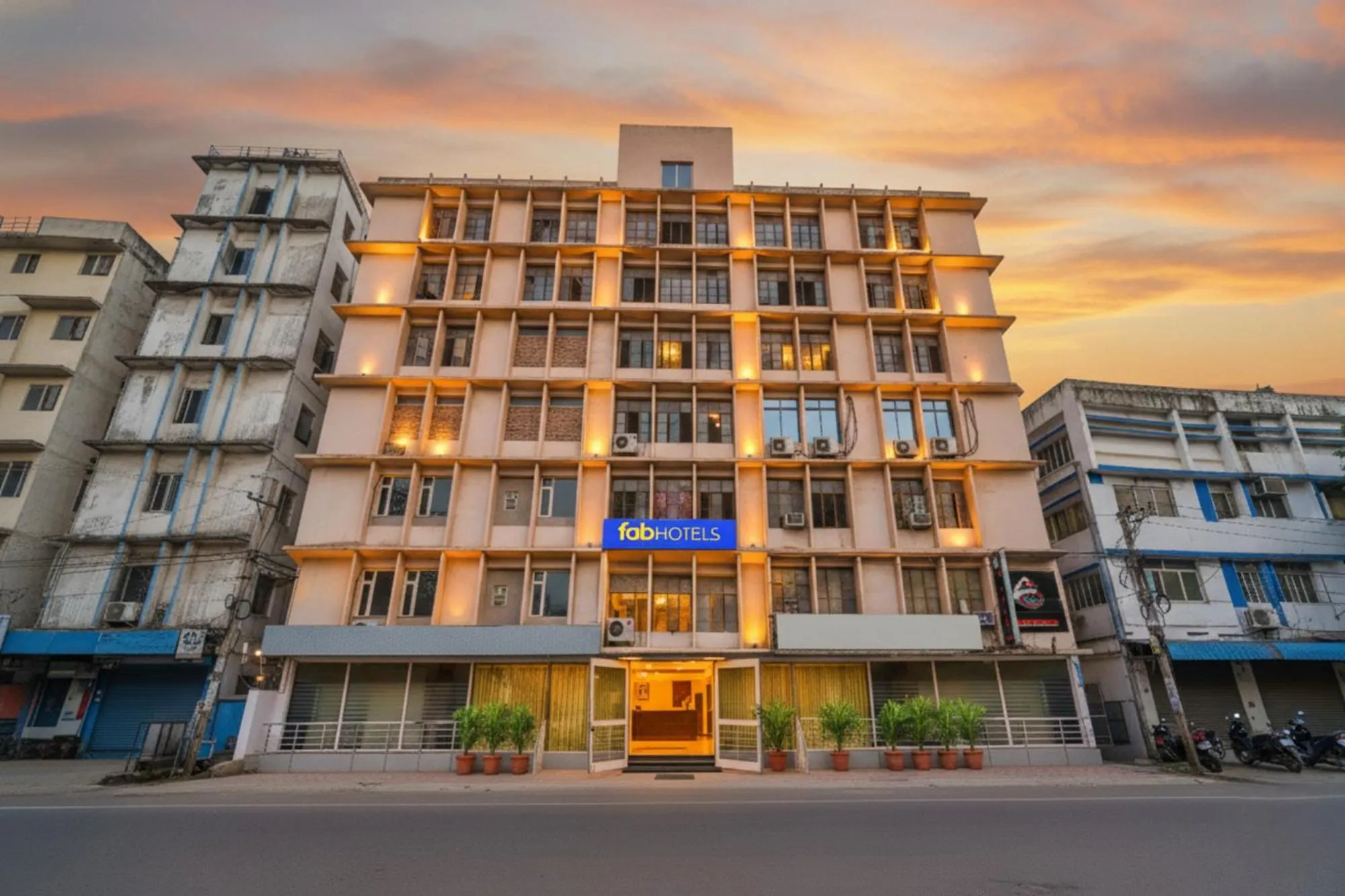 Property building in FabHotel Royal Park Inn - Nr Eden Garden Stadium