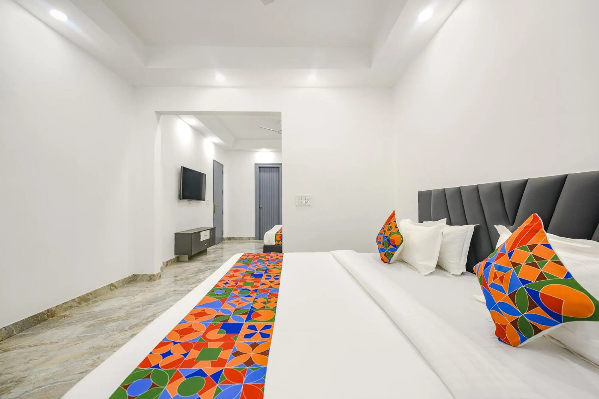 Bed in FabHotel The Premium Villa