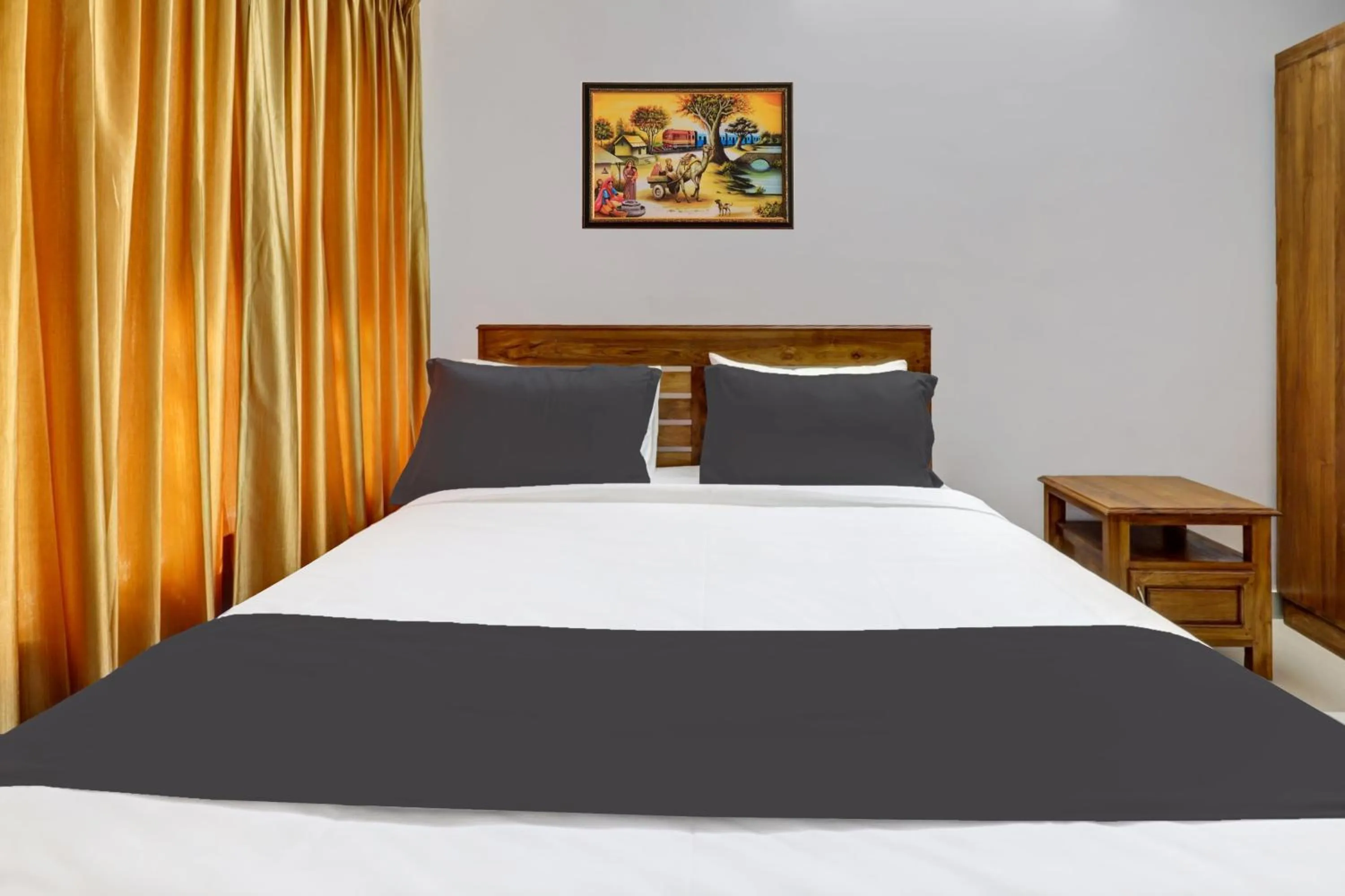 Bedroom, Bed in Super Hotel O Anayara Near Lulu Mall formerly Timber Residency