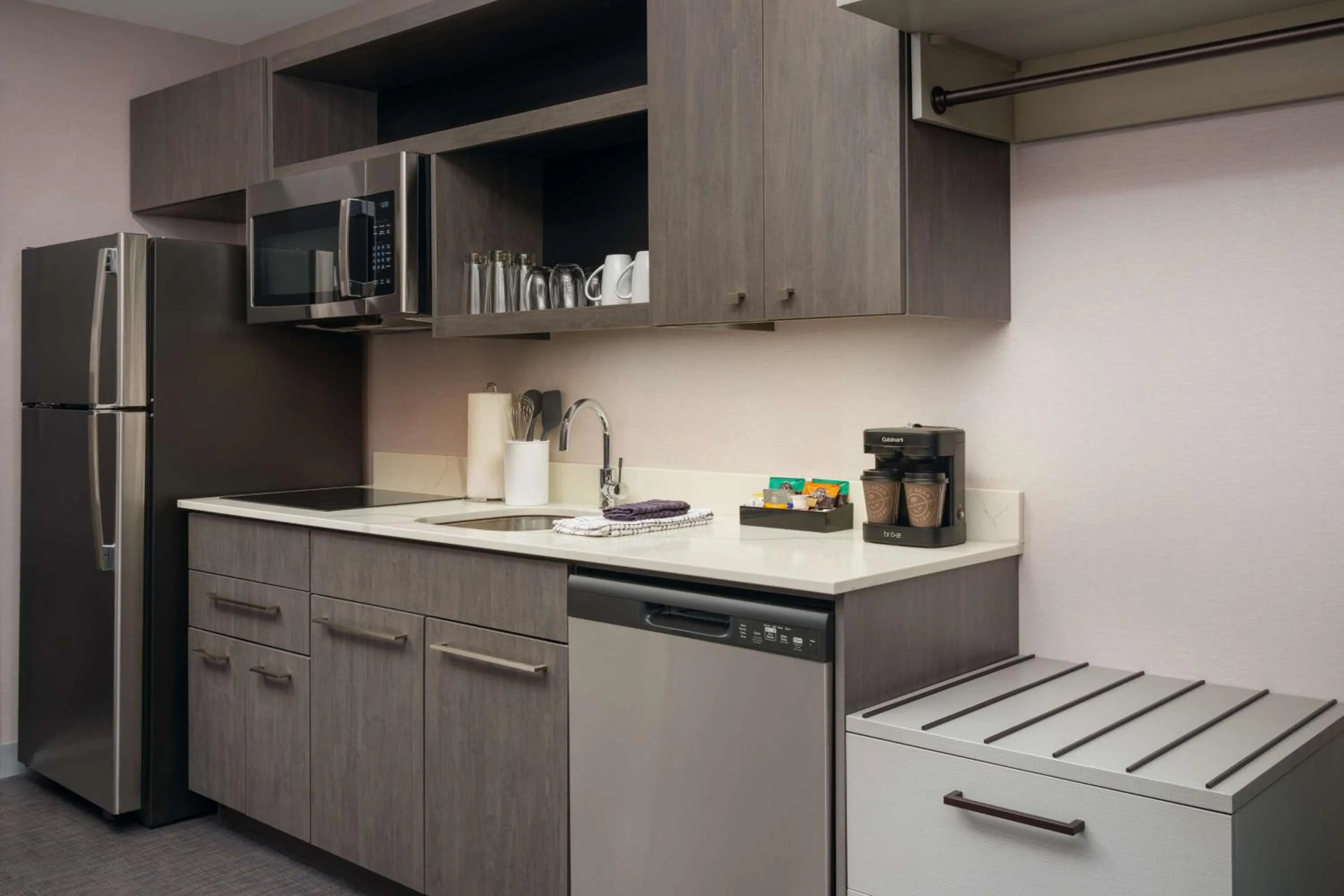 Kitchen or kitchenette in Homewood Suites By Hilton Raleigh Downtown