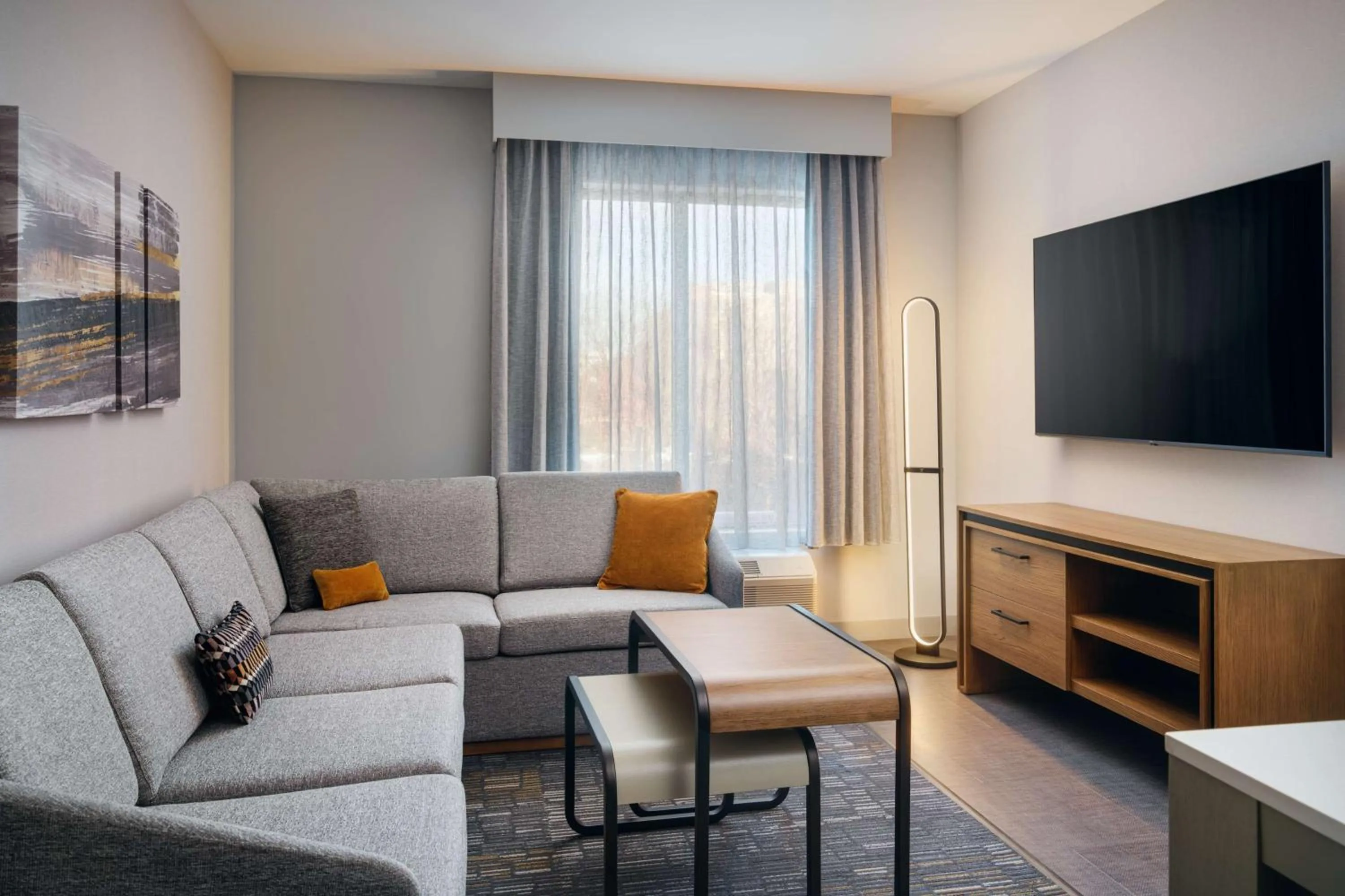 Living room in Homewood Suites By Hilton Raleigh Downtown