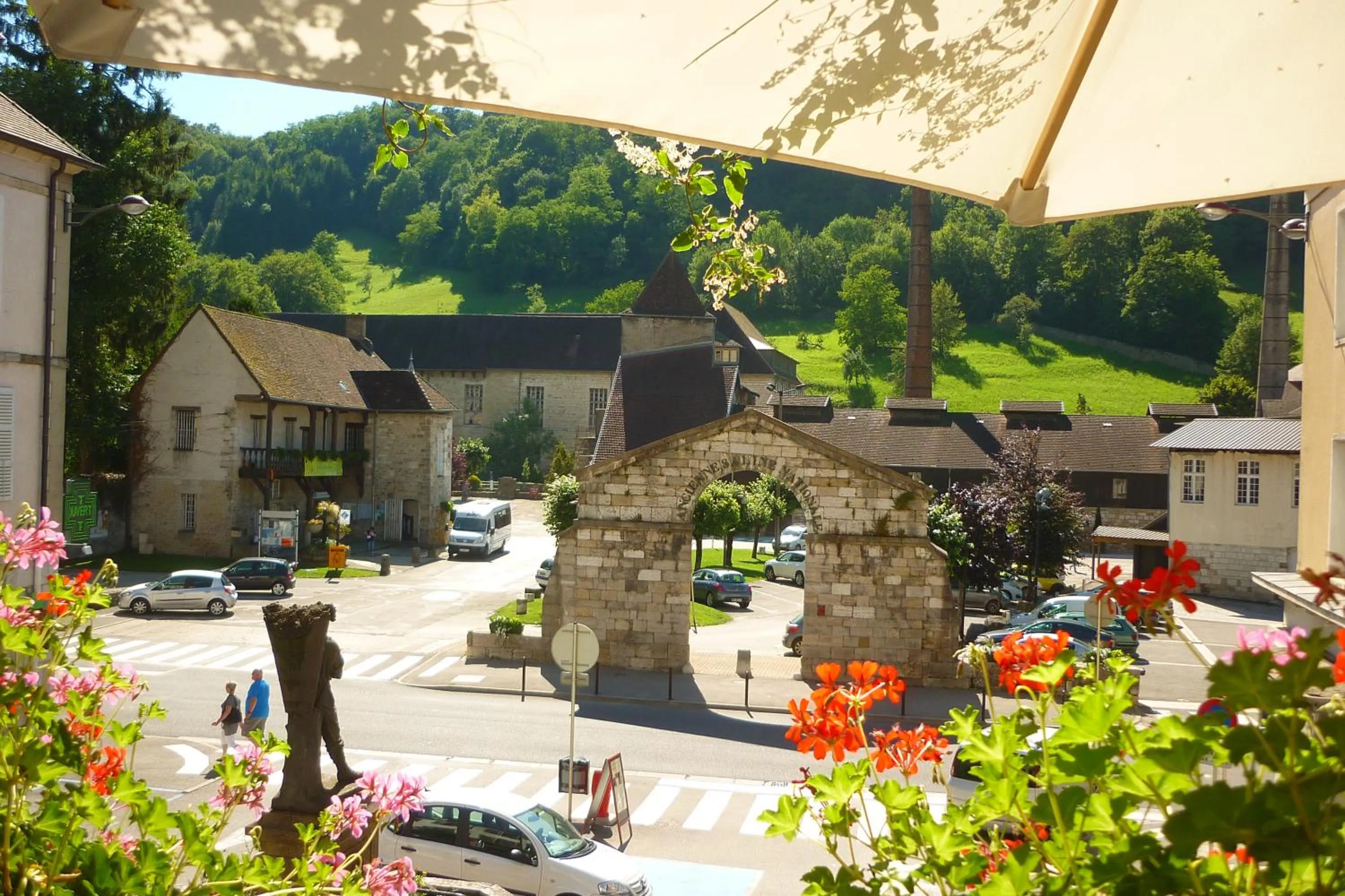 City view in Logis Hôtel des Deux Forts