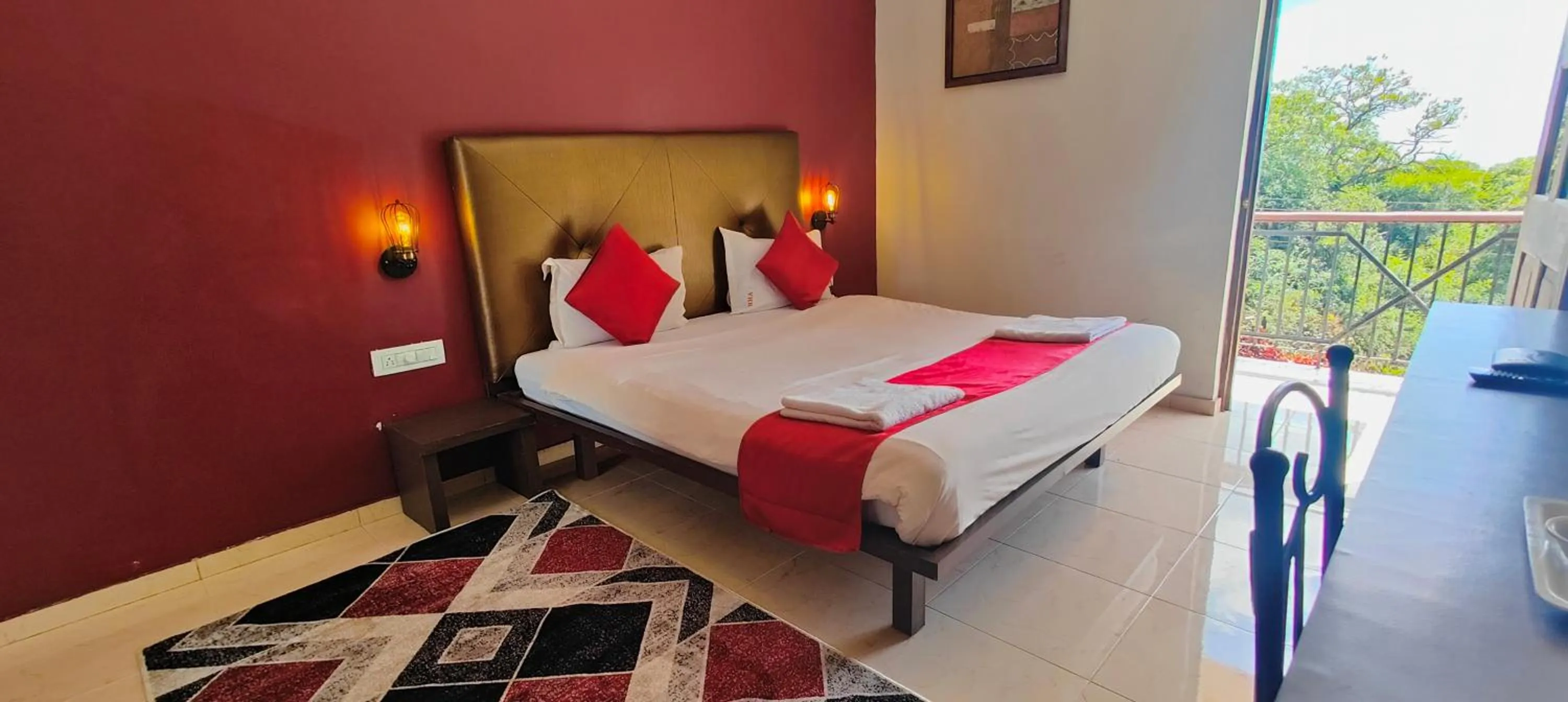 Photo of the whole room, Bed in Rain Raga Resort