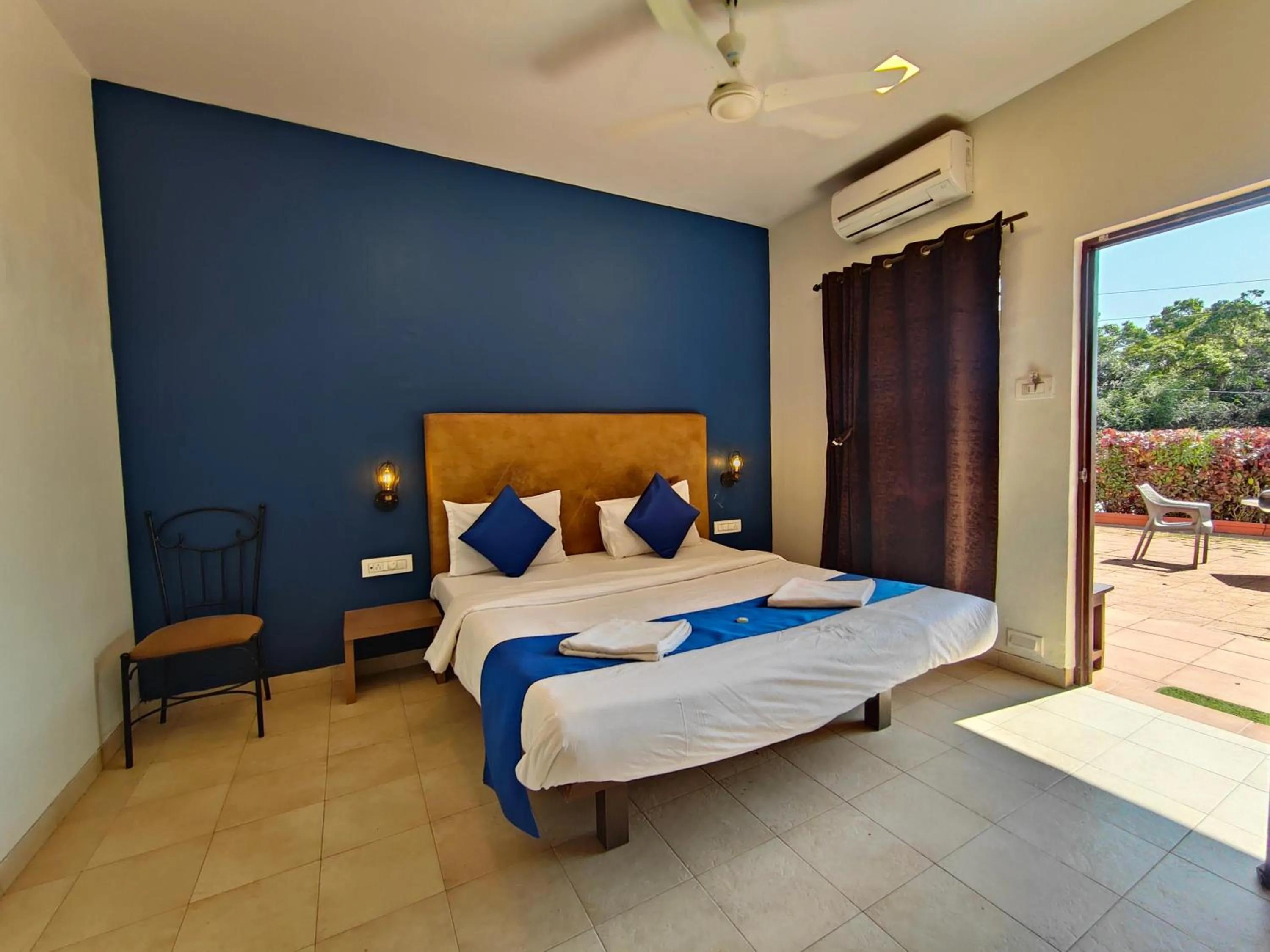 View (from property/room), Bed in Rain Raga Resort