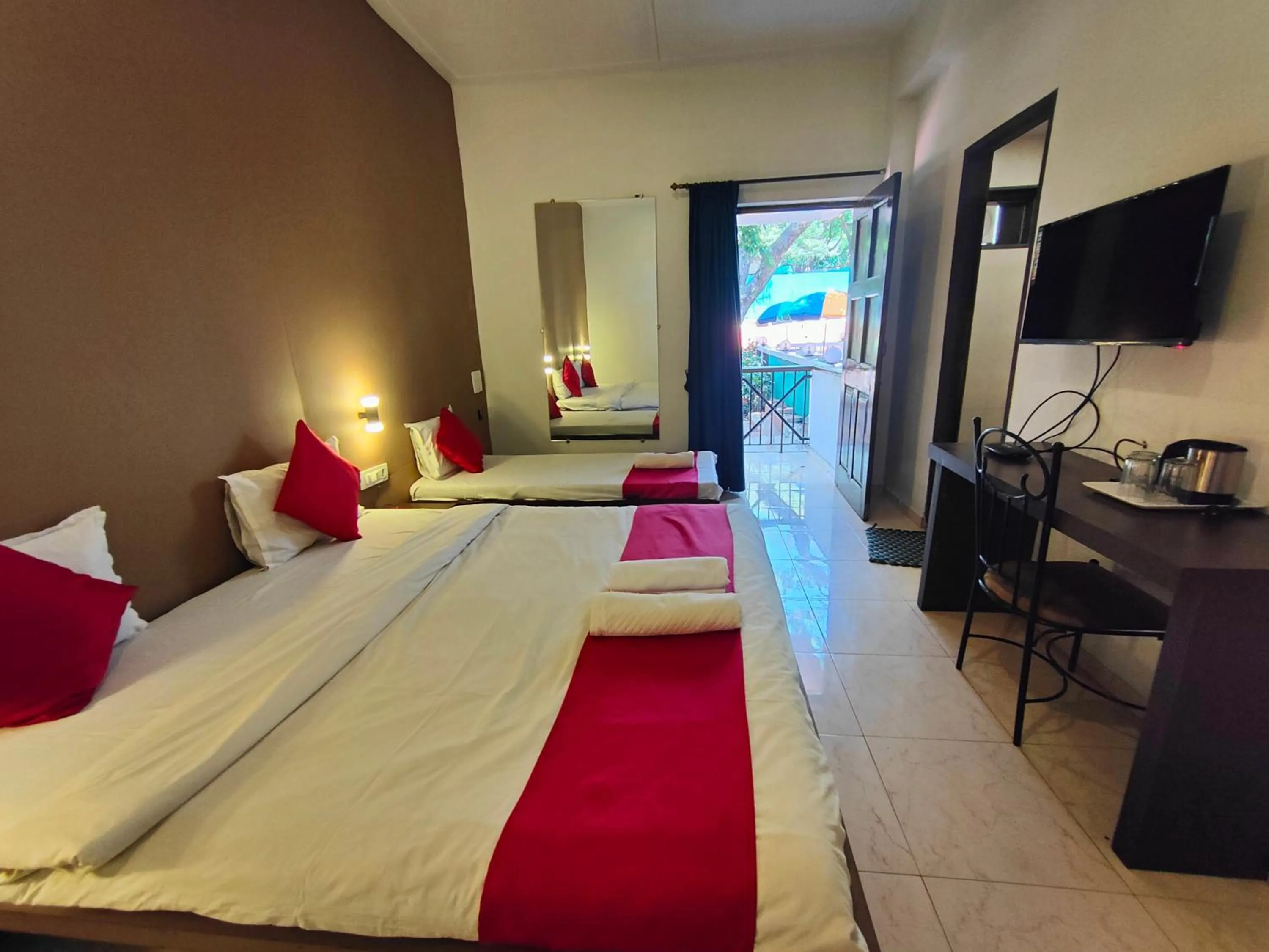 Bed in Rain Raga Resort