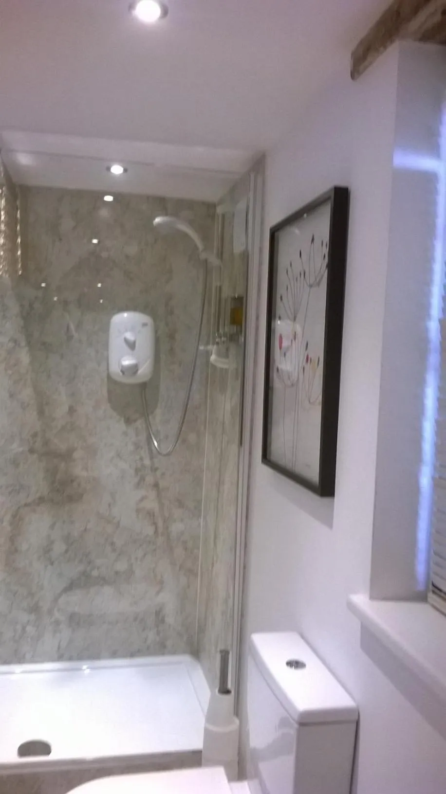 Shower in Strawberry Cottage B&B