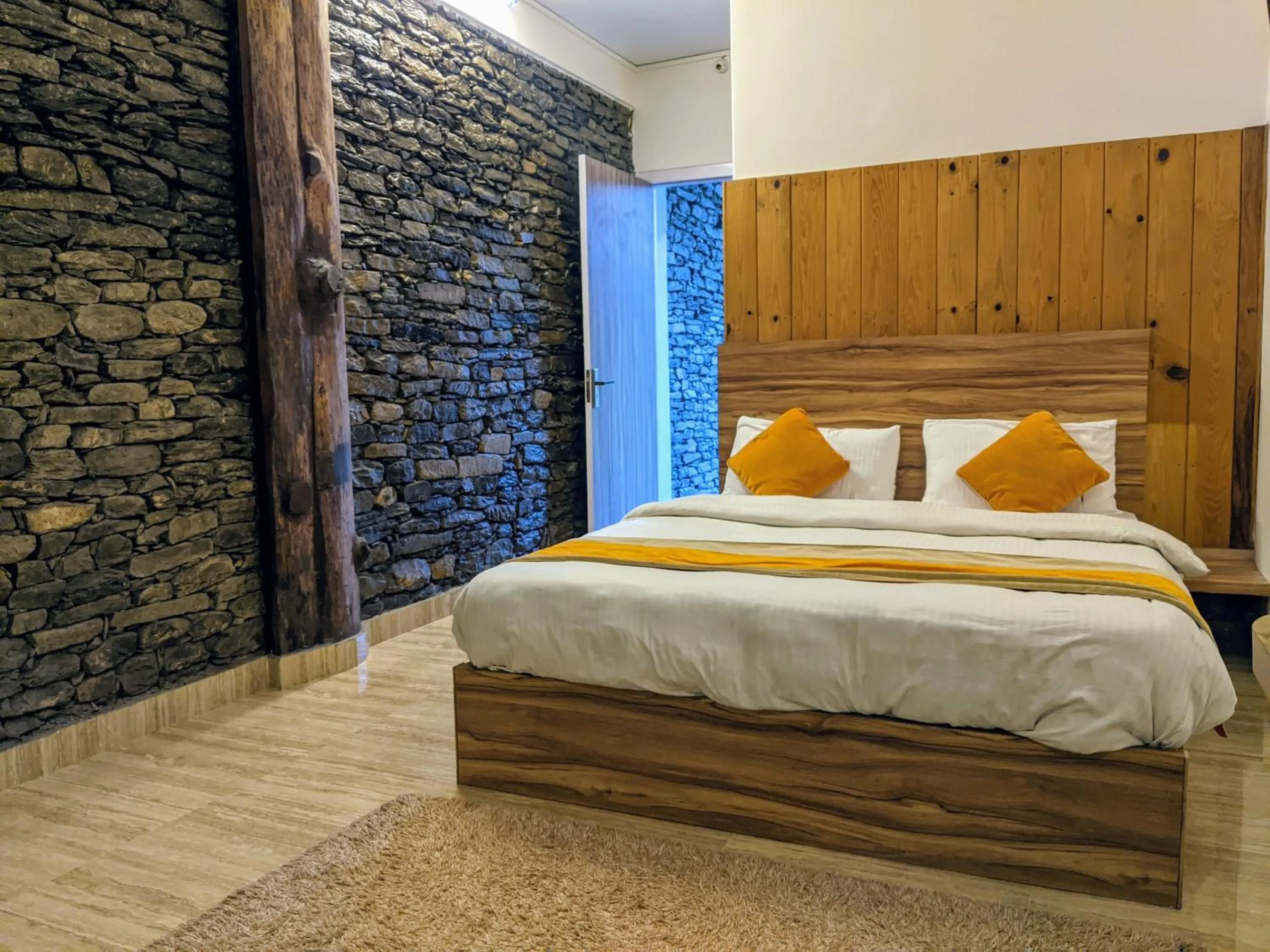 Bed in Gantavya Resort