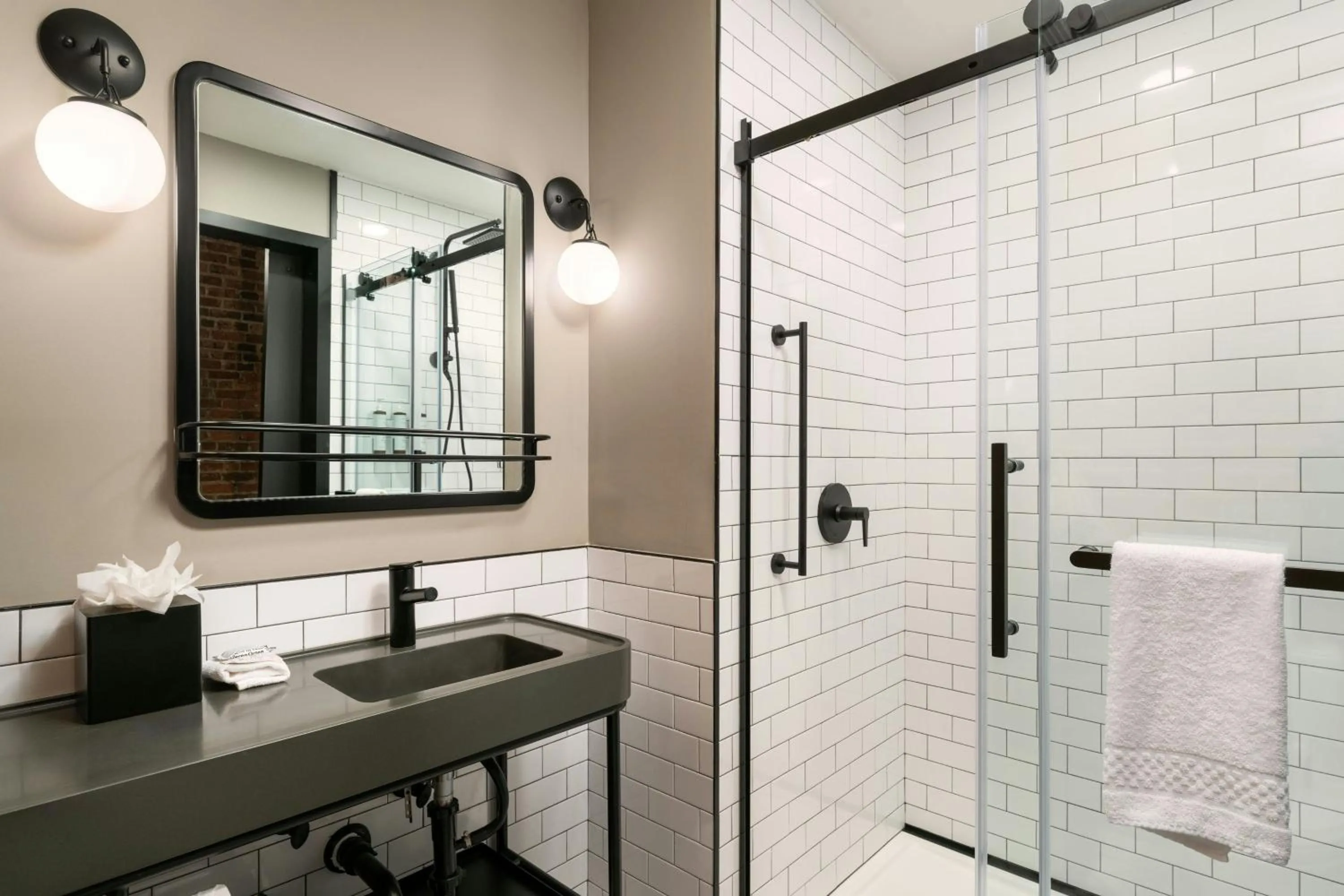 Bathroom in Moxy Columbia Downtown