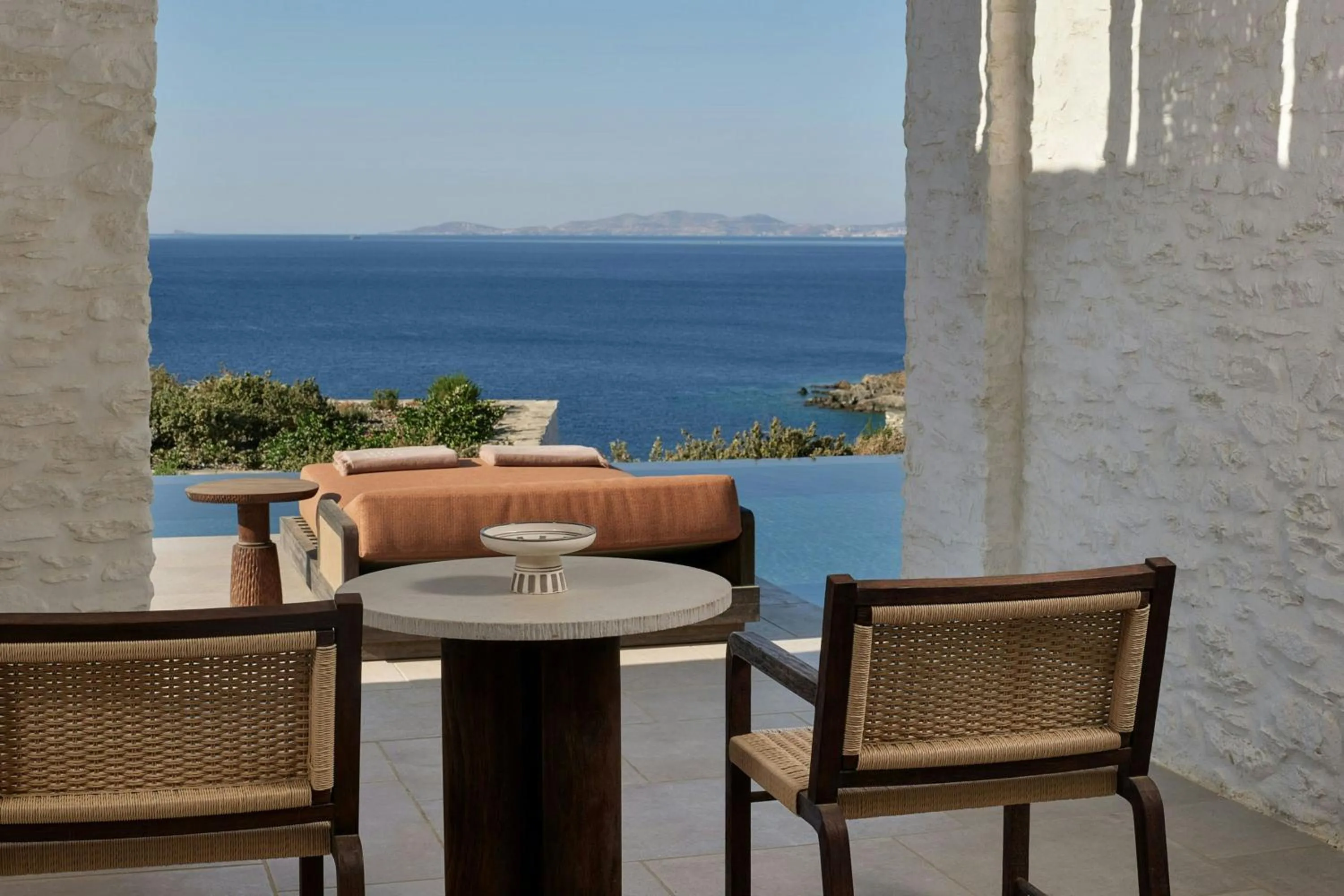 Swimming pool in Odera, Tinos, Autograph Collection