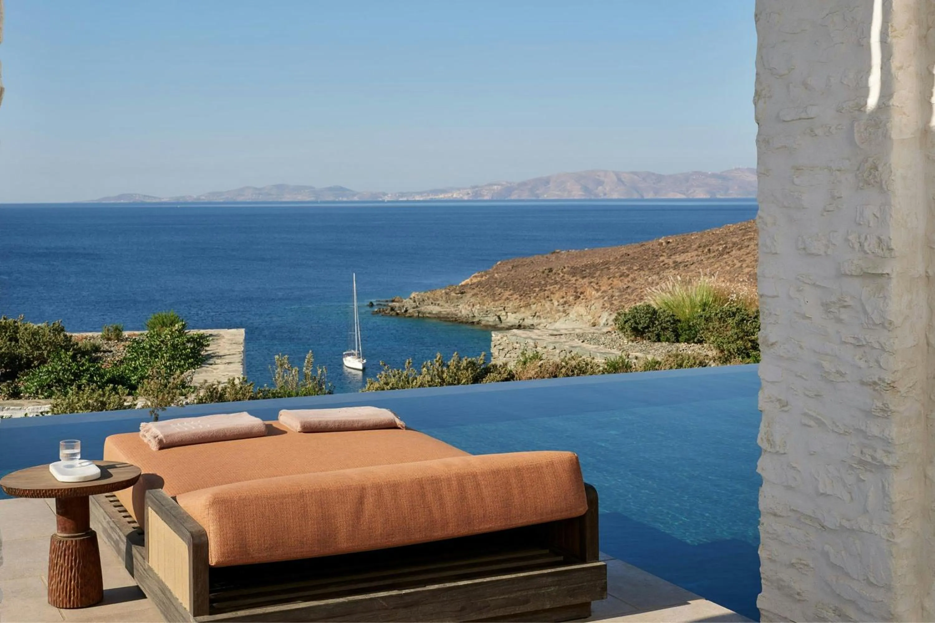 Swimming pool in Odera, Tinos, Autograph Collection