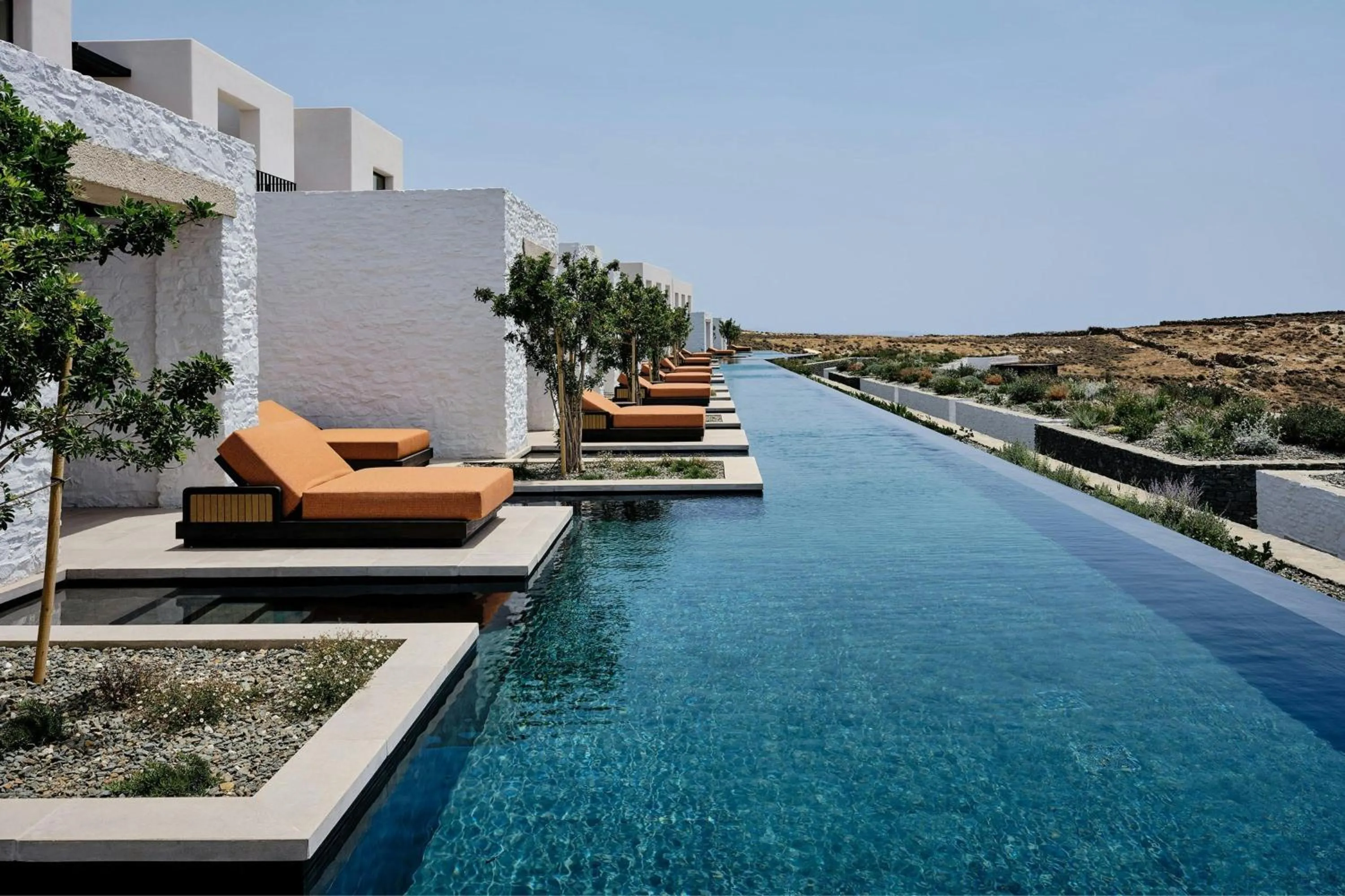 Swimming pool in Odera, Tinos, Autograph Collection