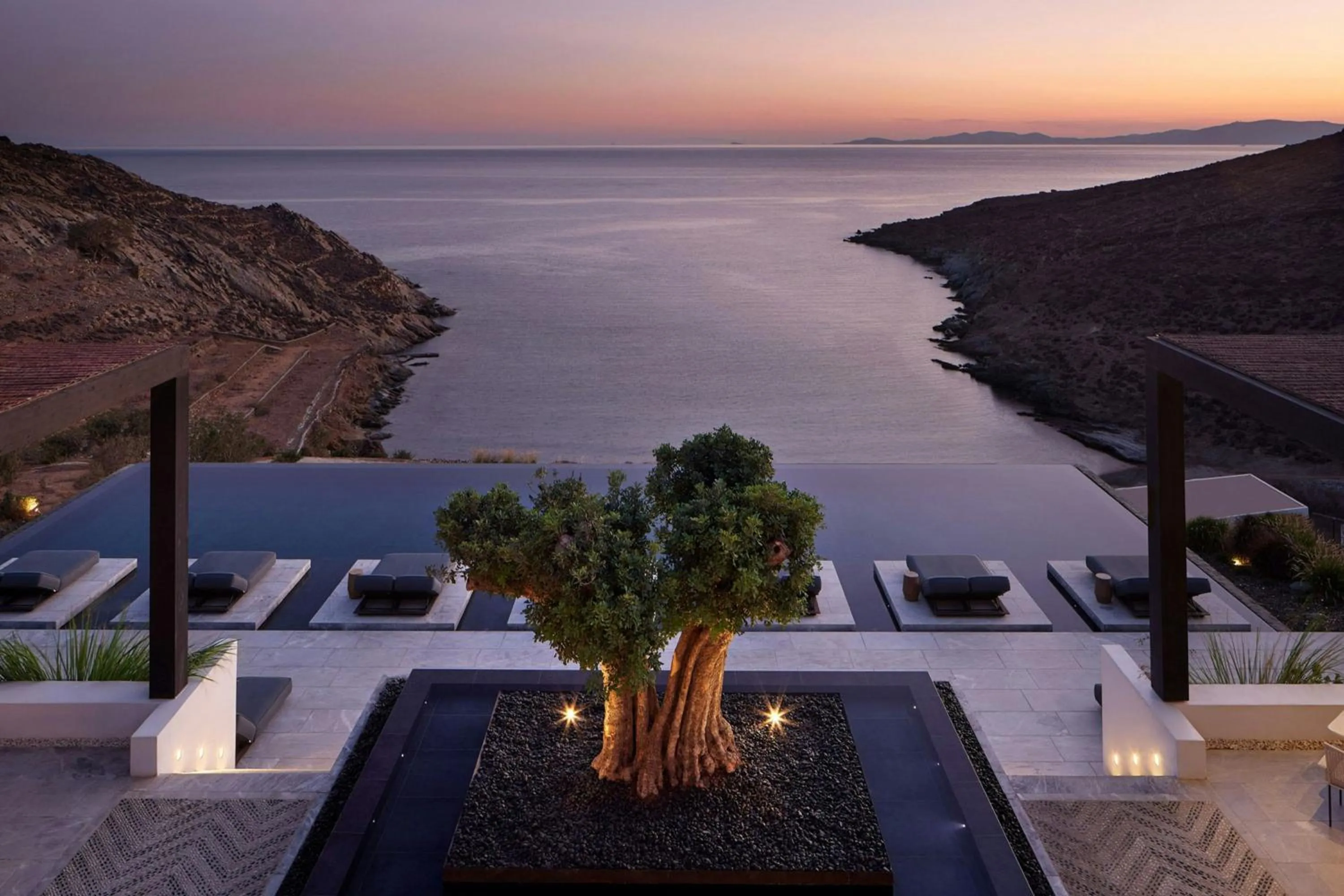 Swimming pool in Odera, Tinos, Autograph Collection
