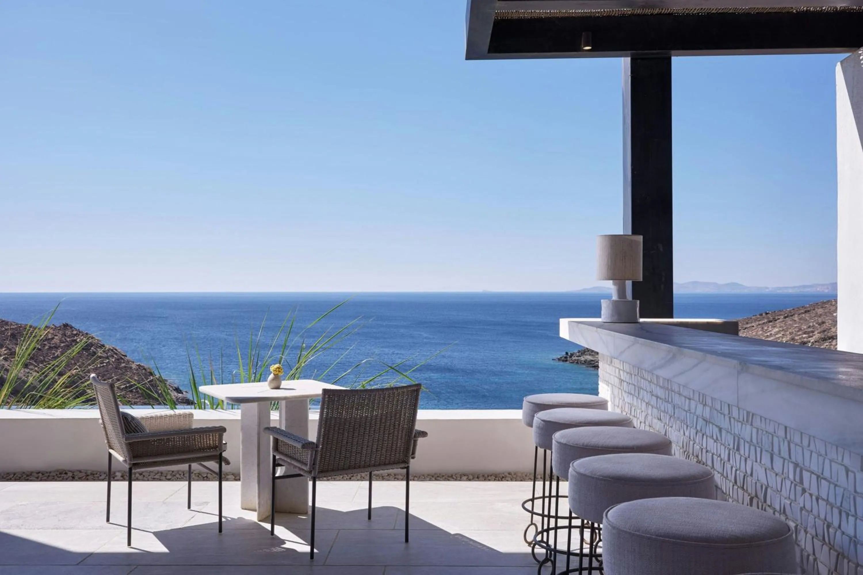 Swimming pool in Odera, Tinos, Autograph Collection