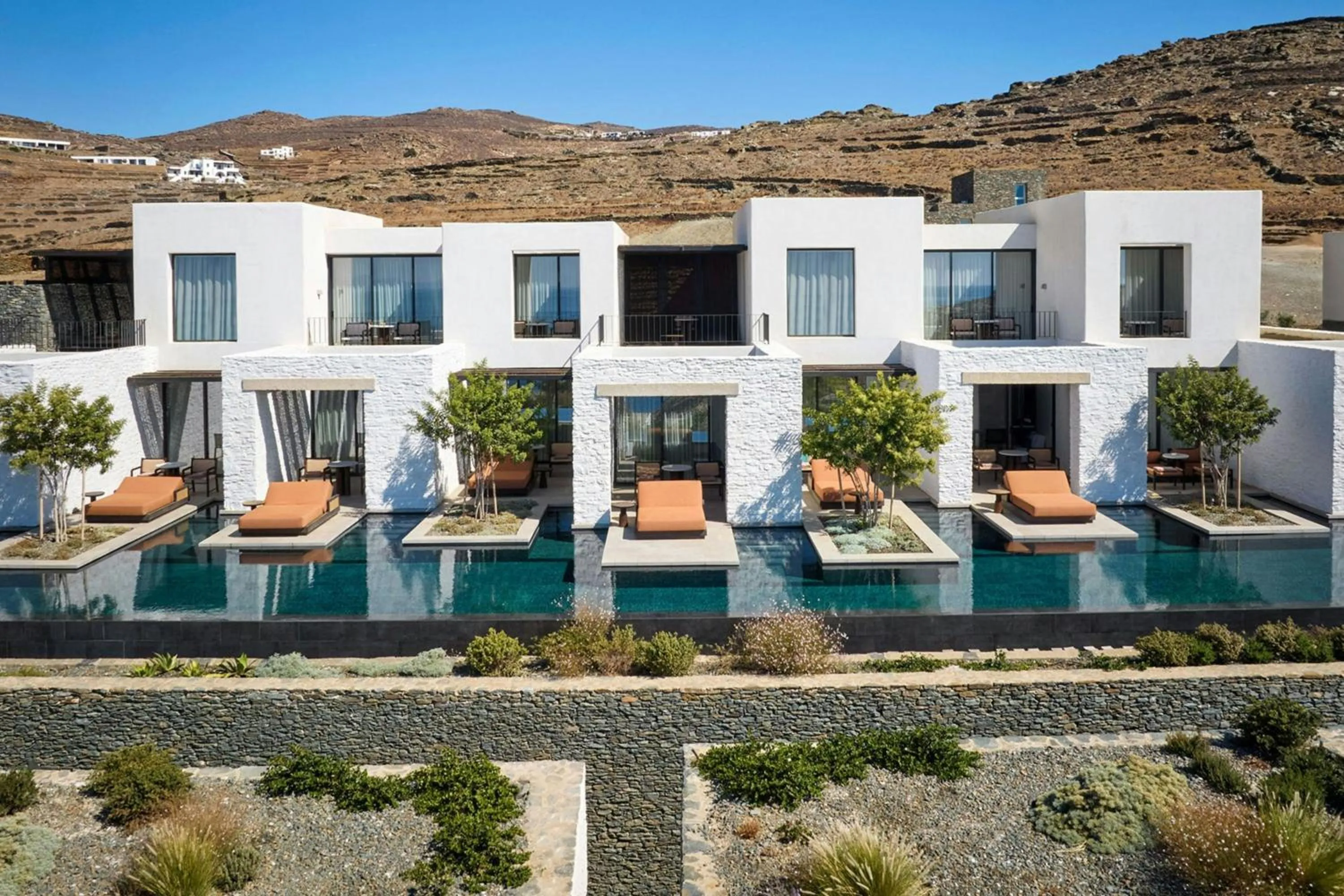 Swimming pool in Odera, Tinos, Autograph Collection