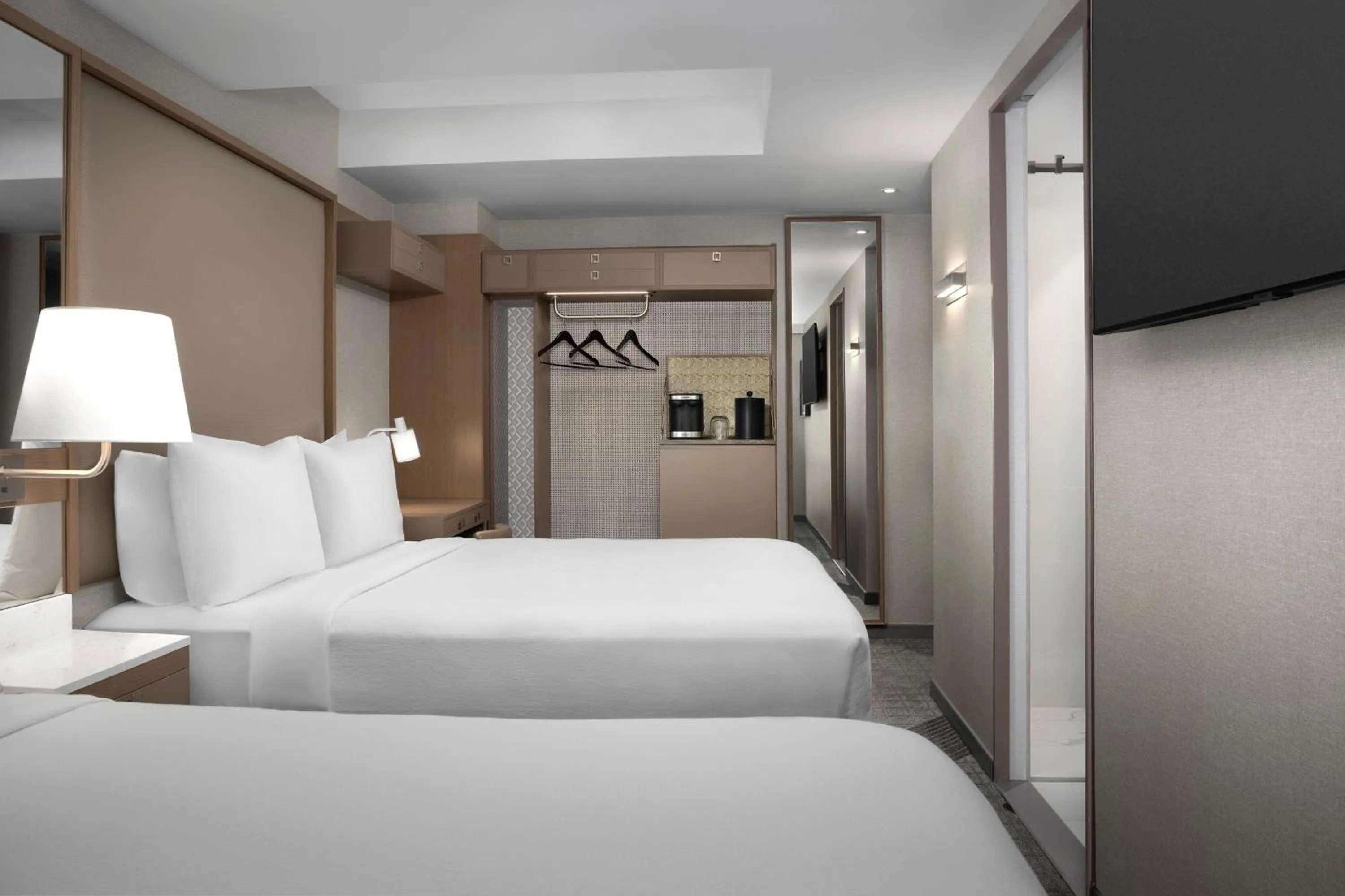 Bedroom, Bed in SpringHill Suites by Marriott New York Manhattan Times Square