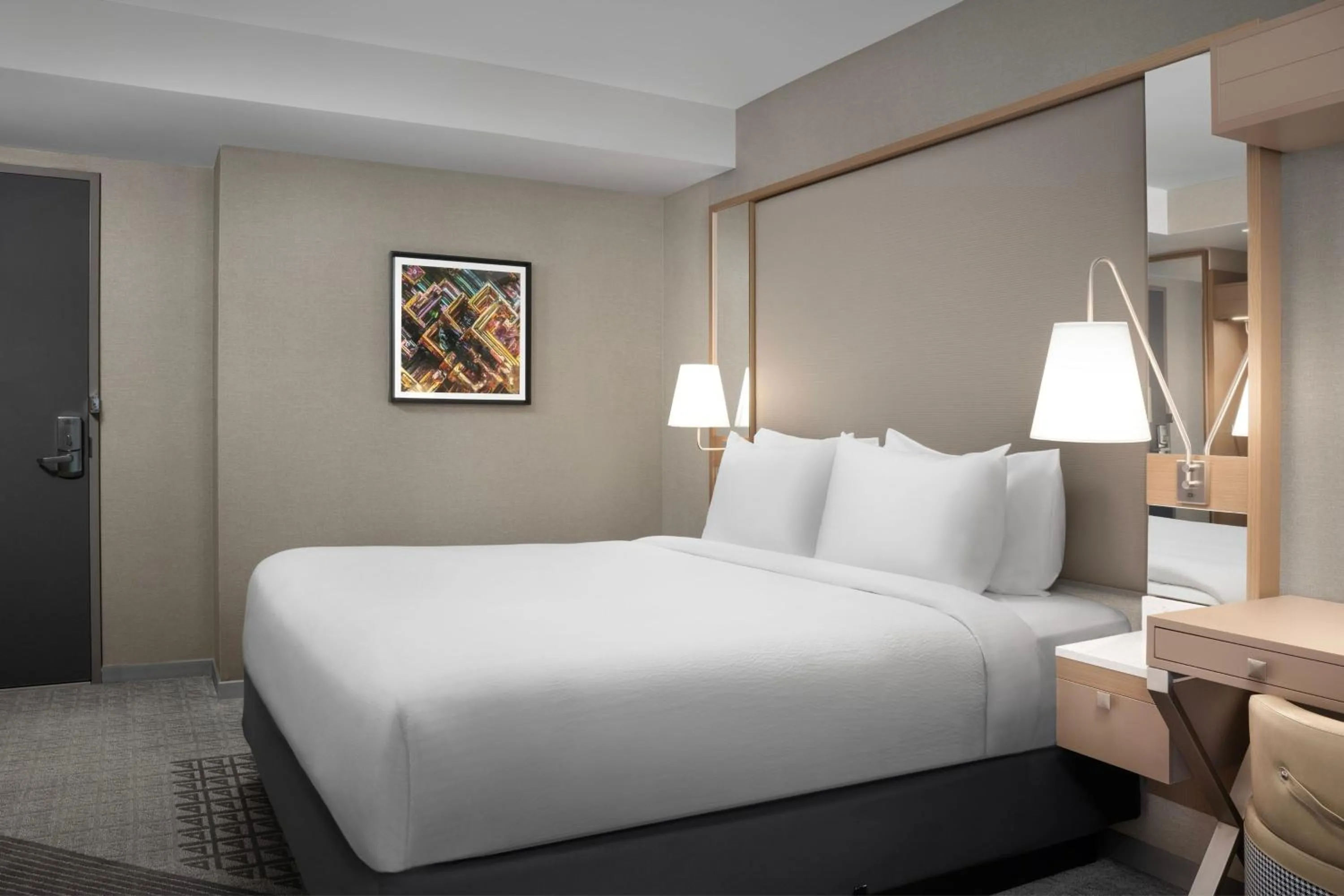 Bedroom, Bed in SpringHill Suites by Marriott New York Manhattan Times Square