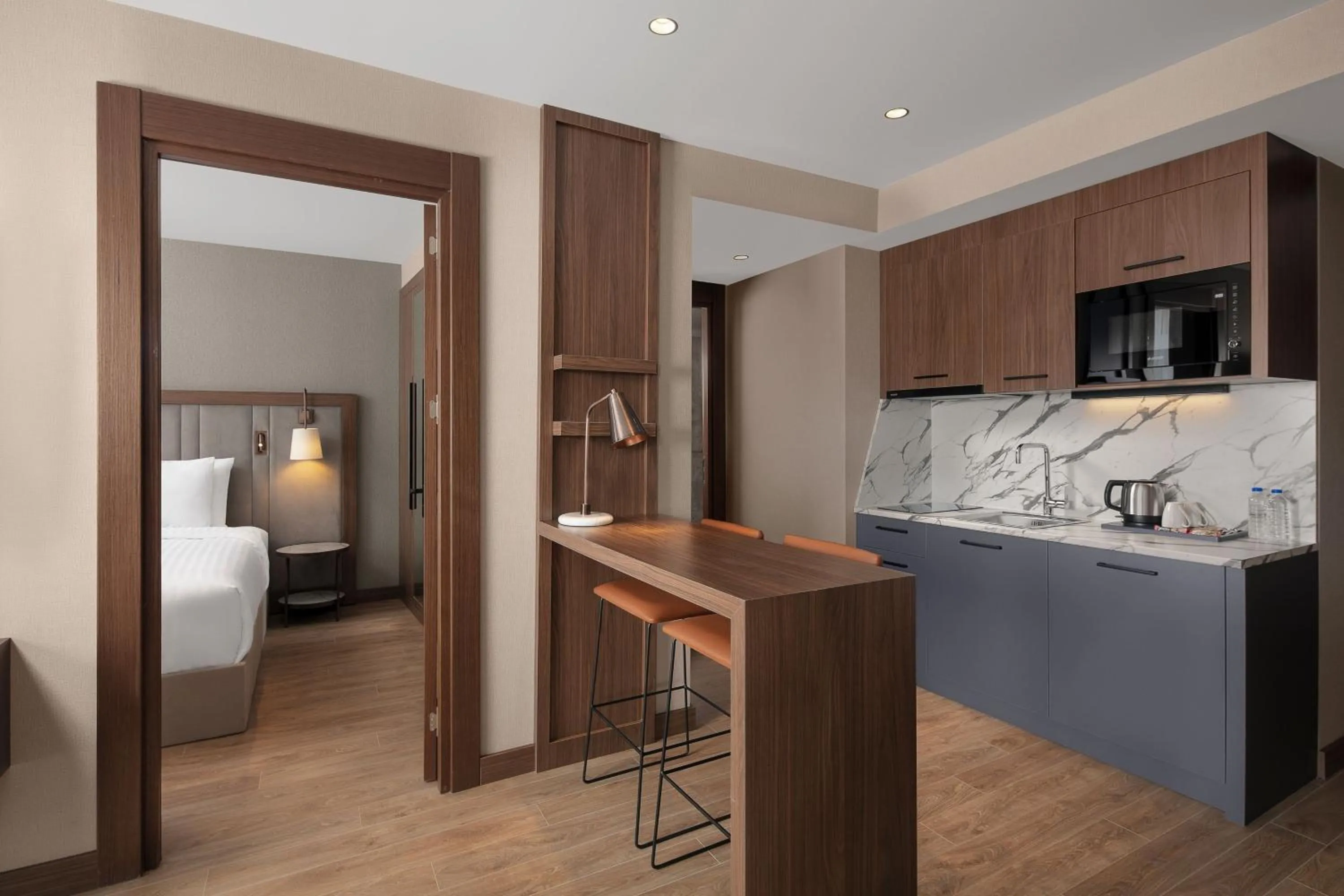 Kitchen or kitchenette in Residence Inn by Marriott Trabzon