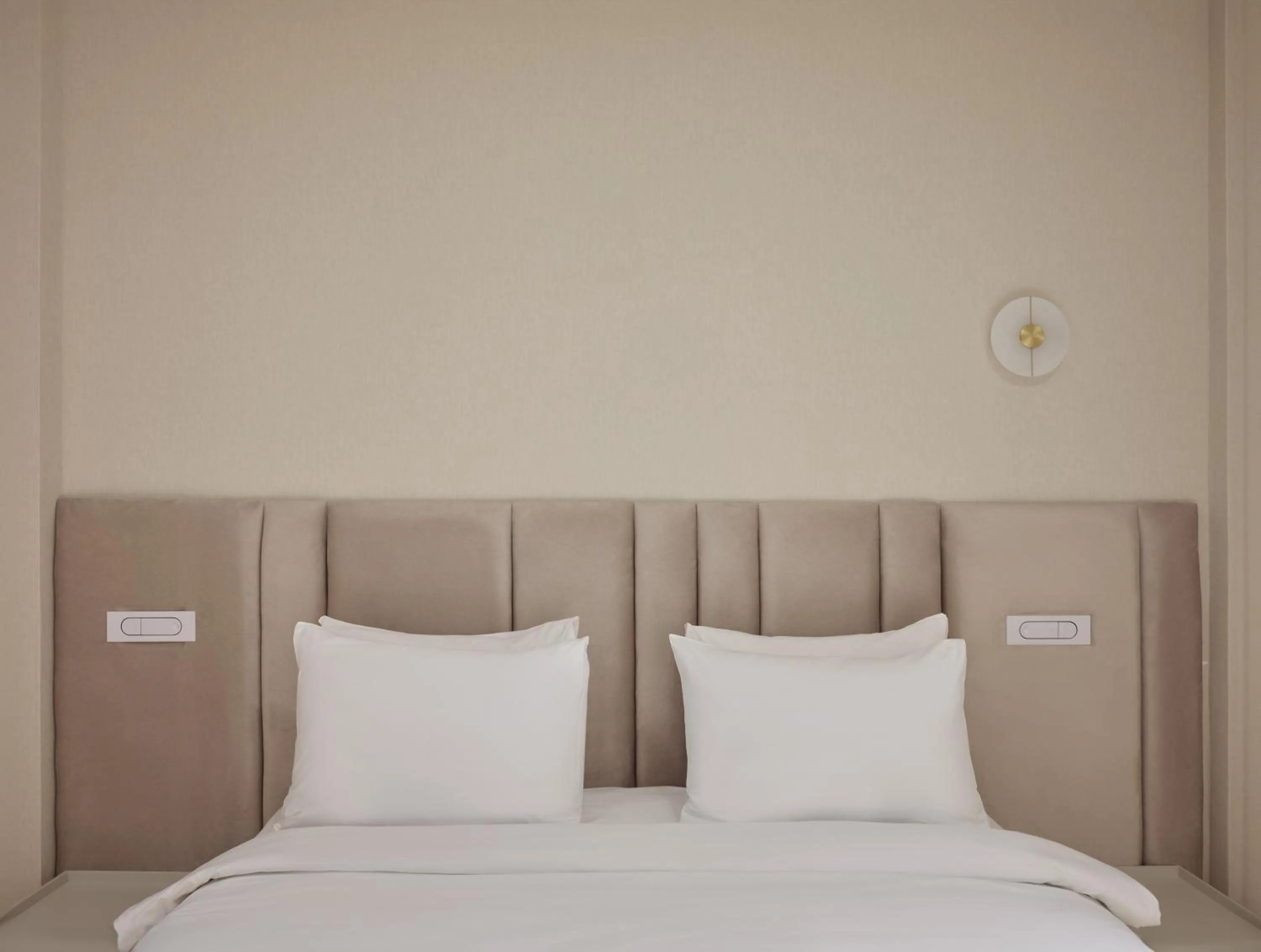 Bed in Nur Outline Aparthotel