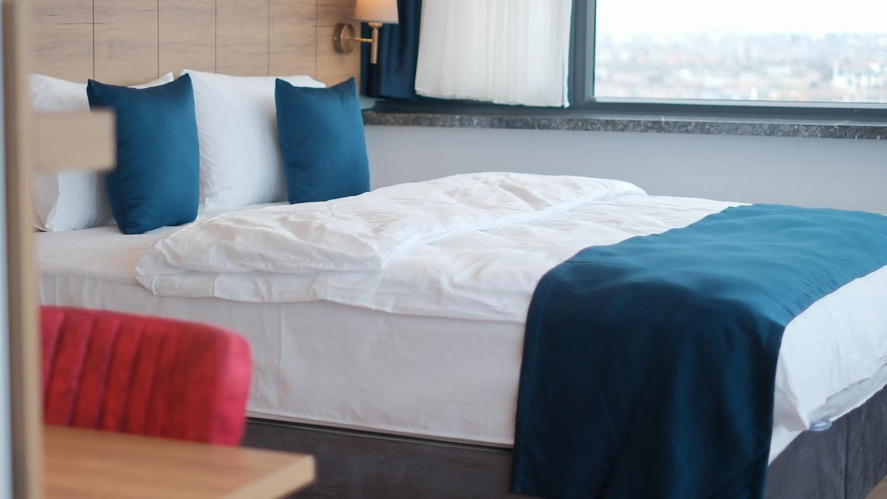 Bed in The Blue Suites