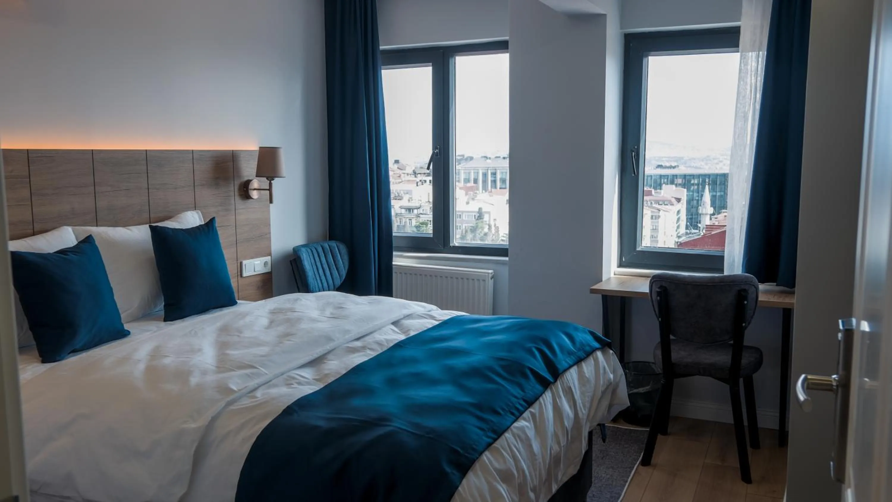 Bed in The Blue Suites