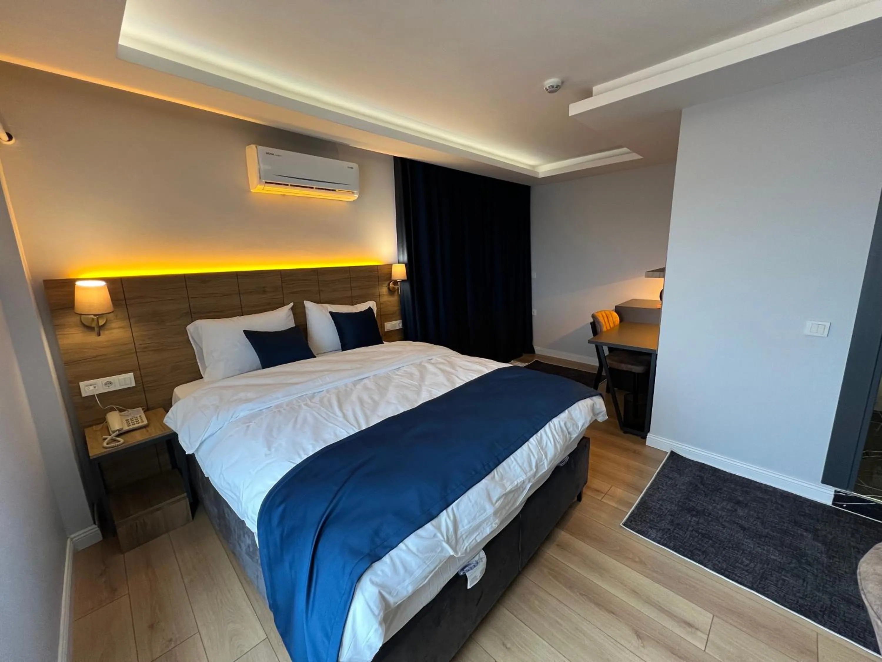 Bed in The Blue Suites