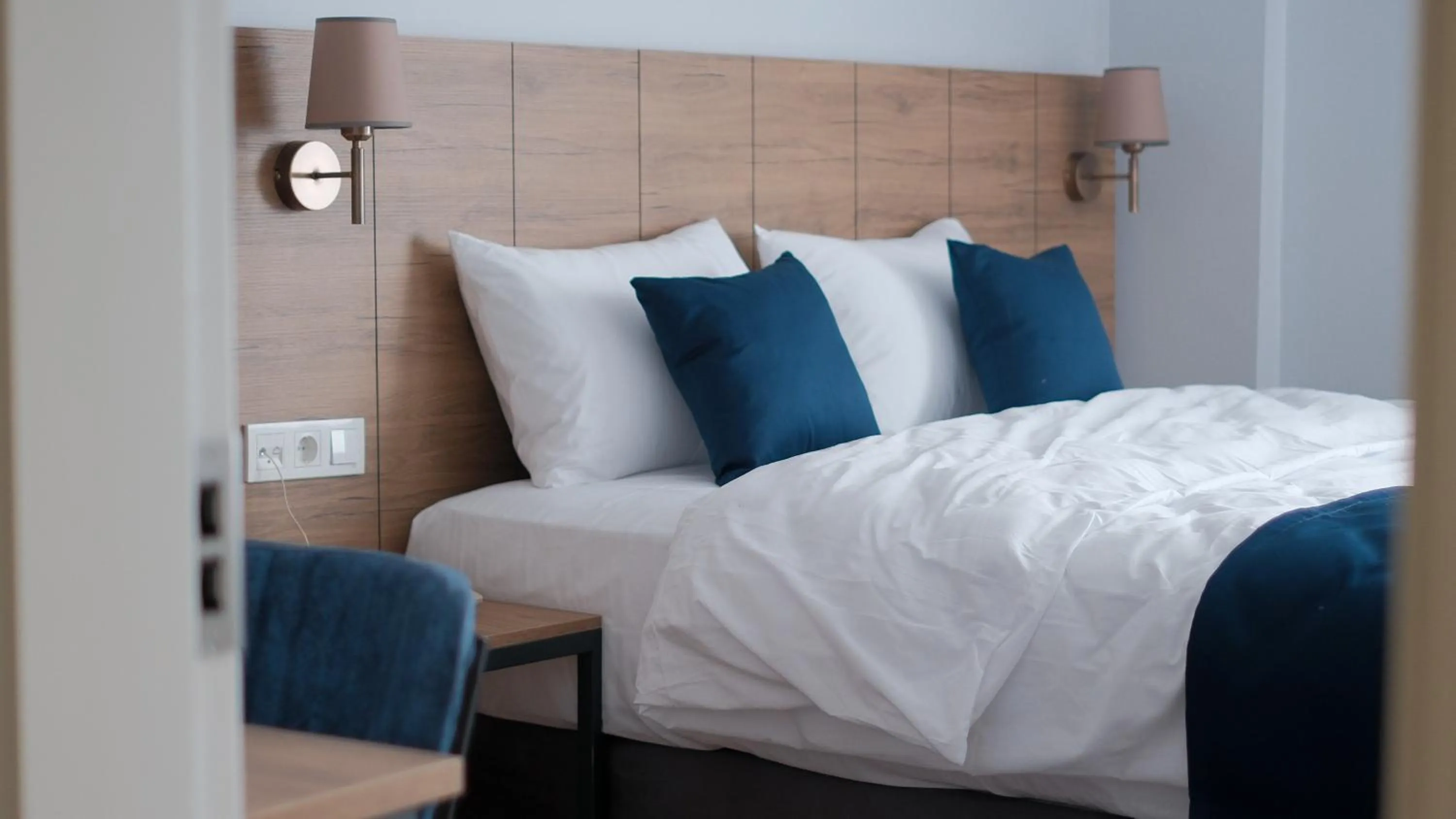 Bed in The Blue Suites