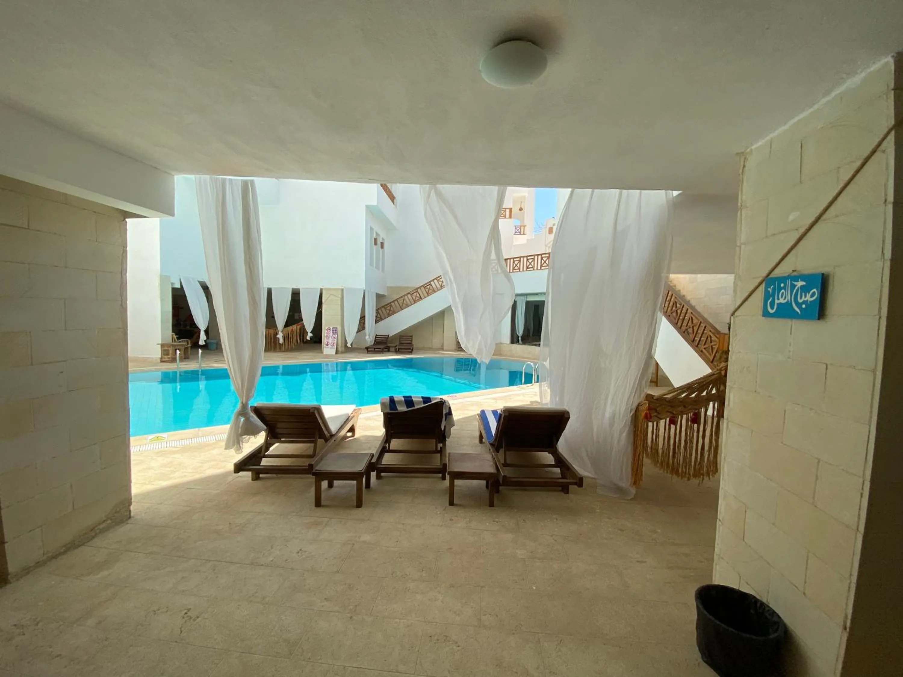 Pool view in Blue Vision Diving Hotel