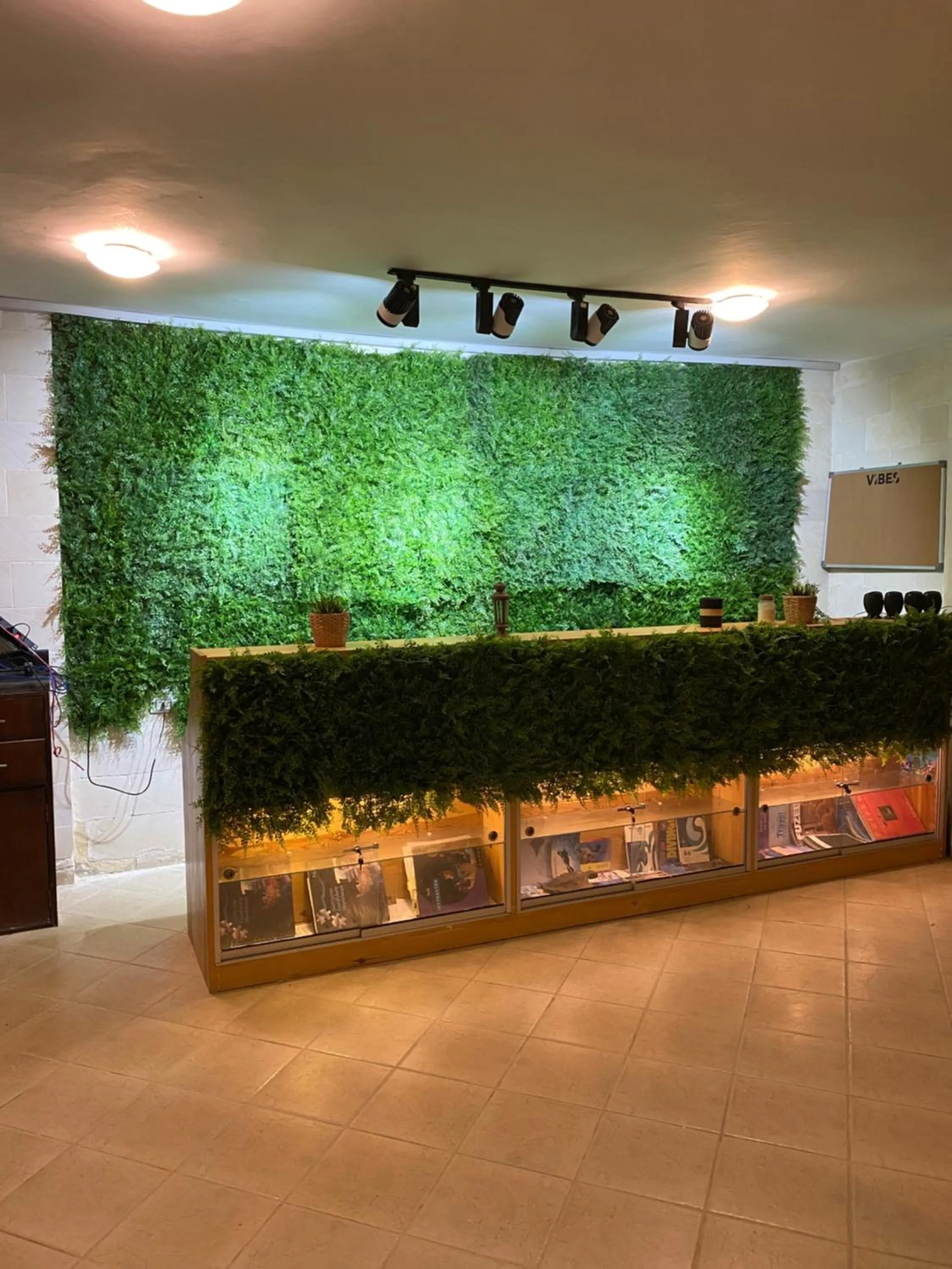 Lobby or reception in Blue Vision Diving Hotel