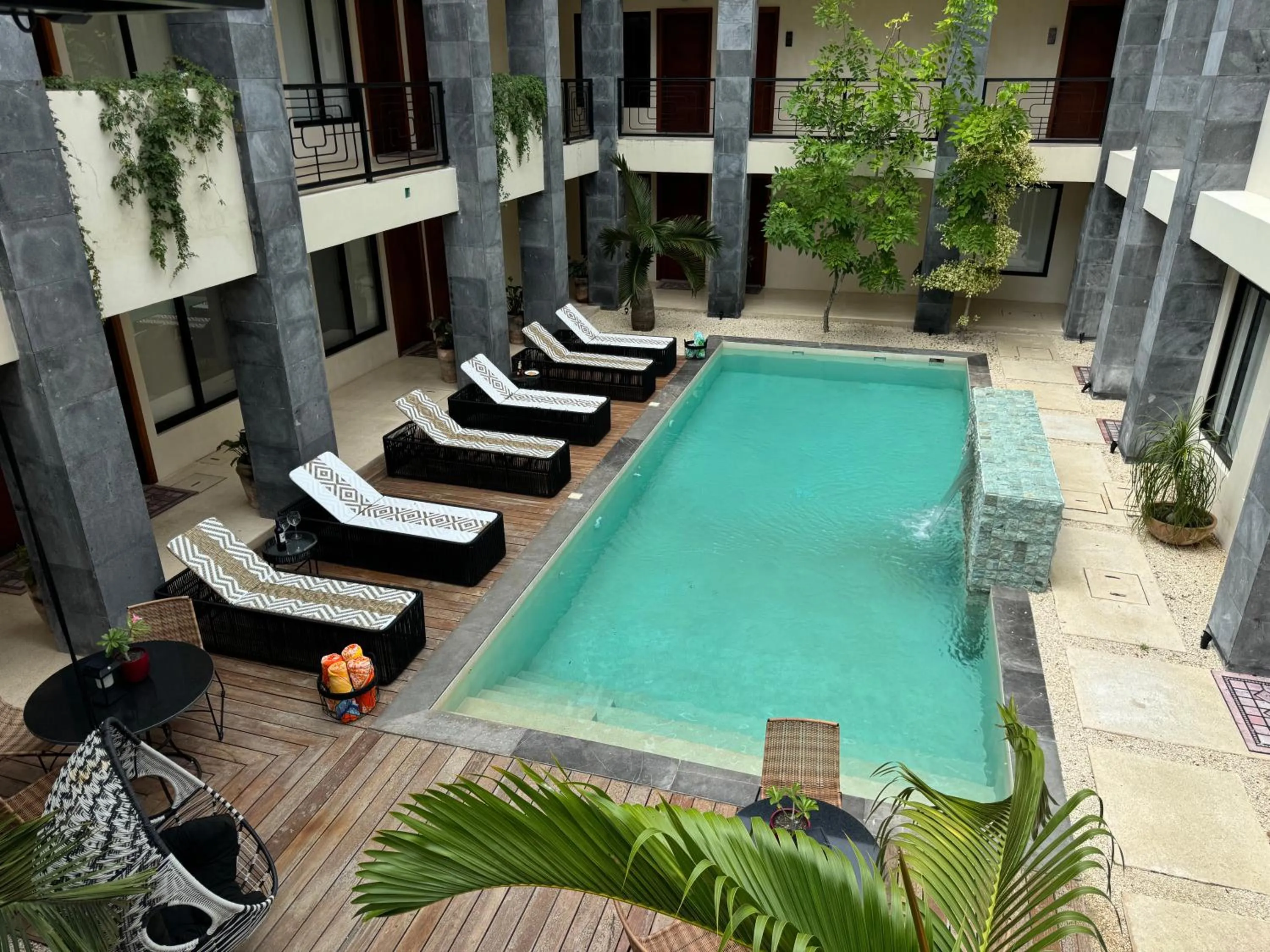 Swimming pool in Condominio Talulah Living Tulum