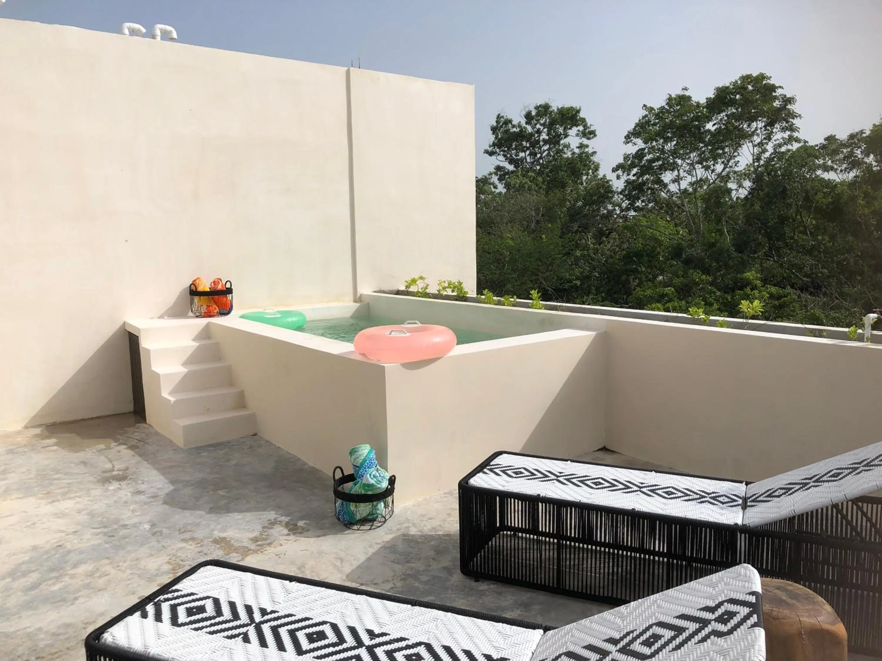 Pool view in Condominio Talulah Living Tulum