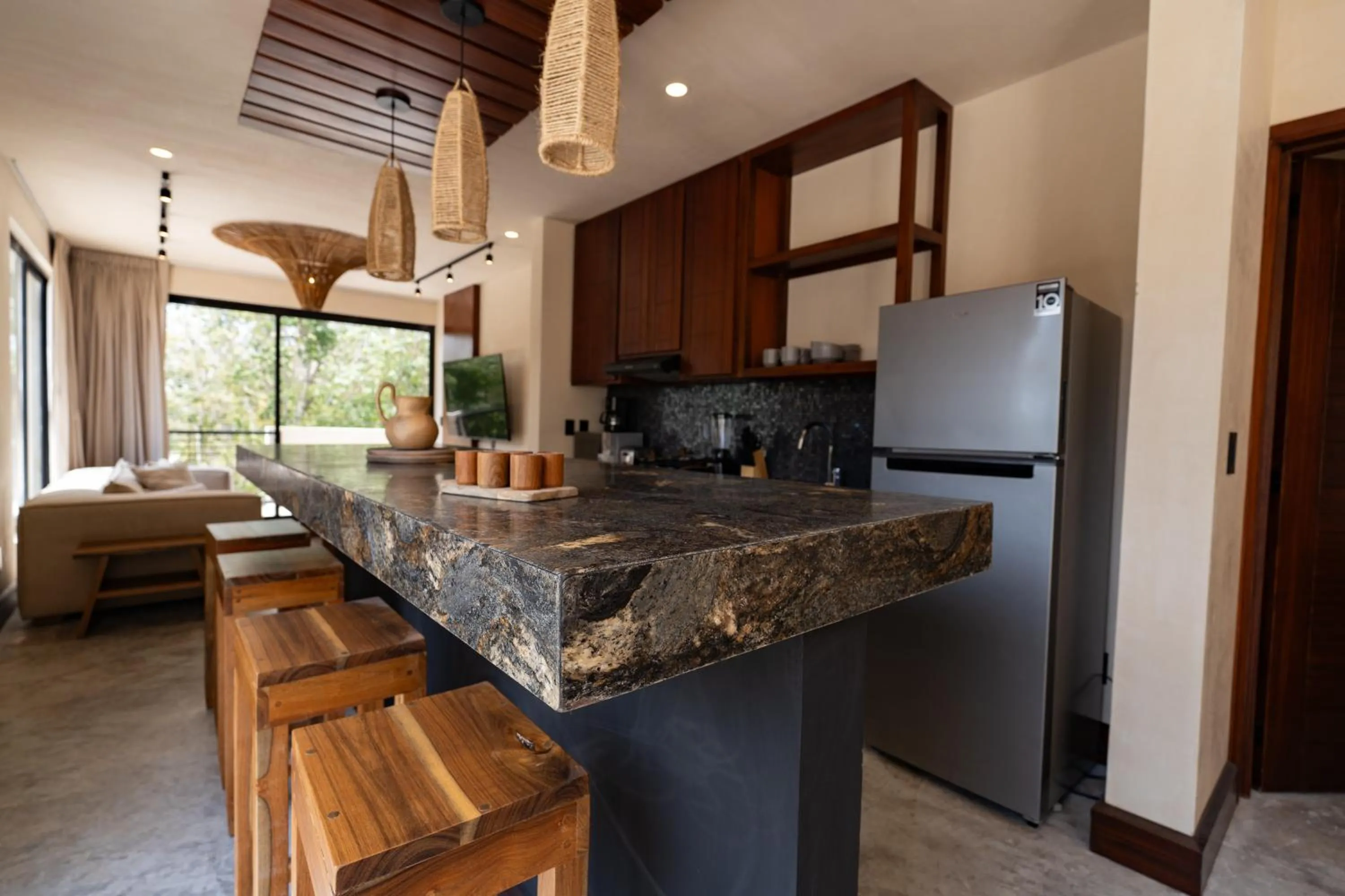 Kitchen or kitchenette in Condominio Talulah Living Tulum