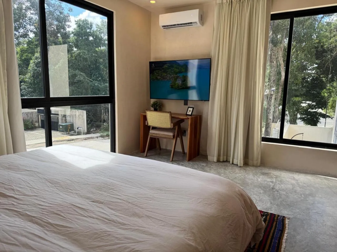 Bird's eye view, Bed in Condominio Talulah Living Tulum