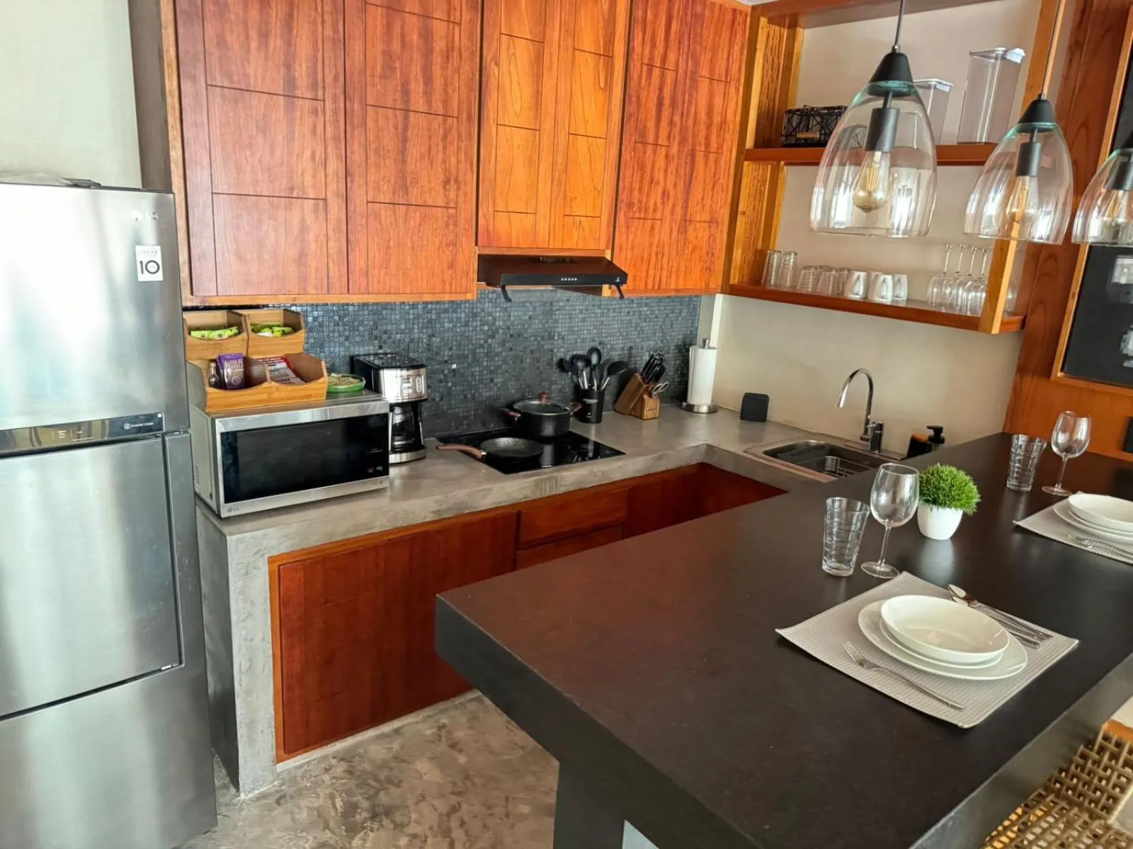 Kitchen or kitchenette in Condominio Talulah Living Tulum