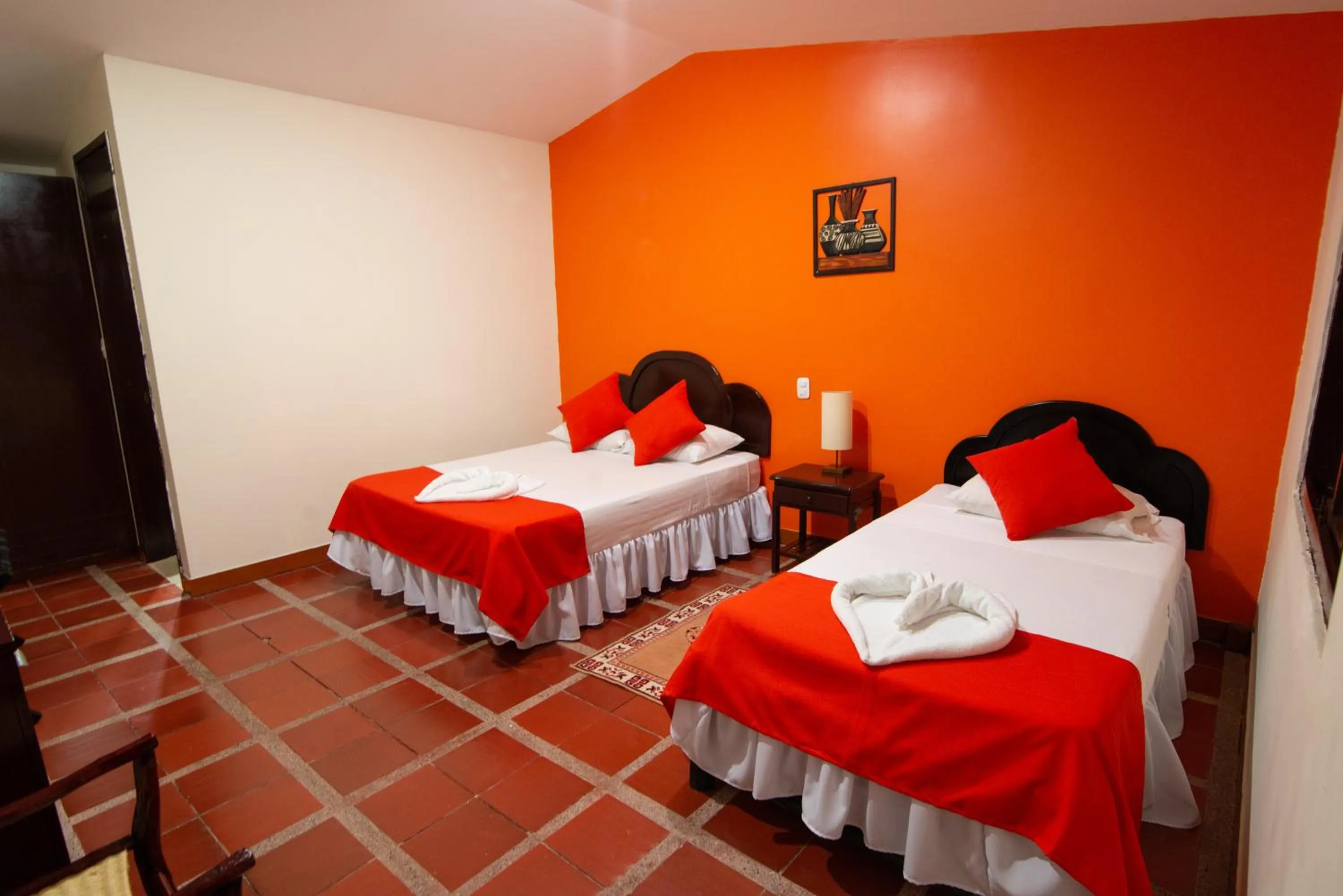 Bed in Hotel Campestre Los Tucanes