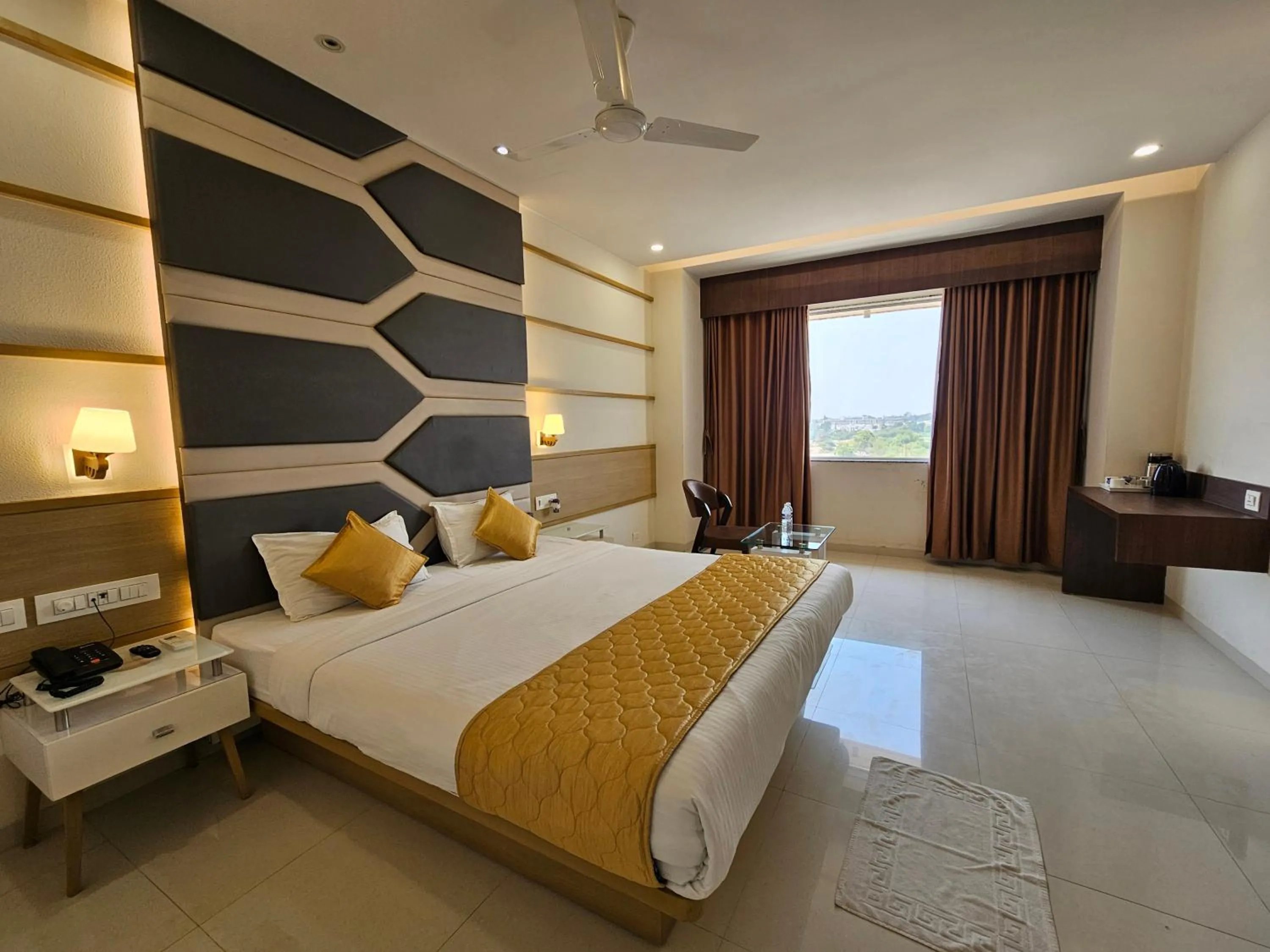 Bedroom, Bed in Hotel Grand Darshan Vadodara