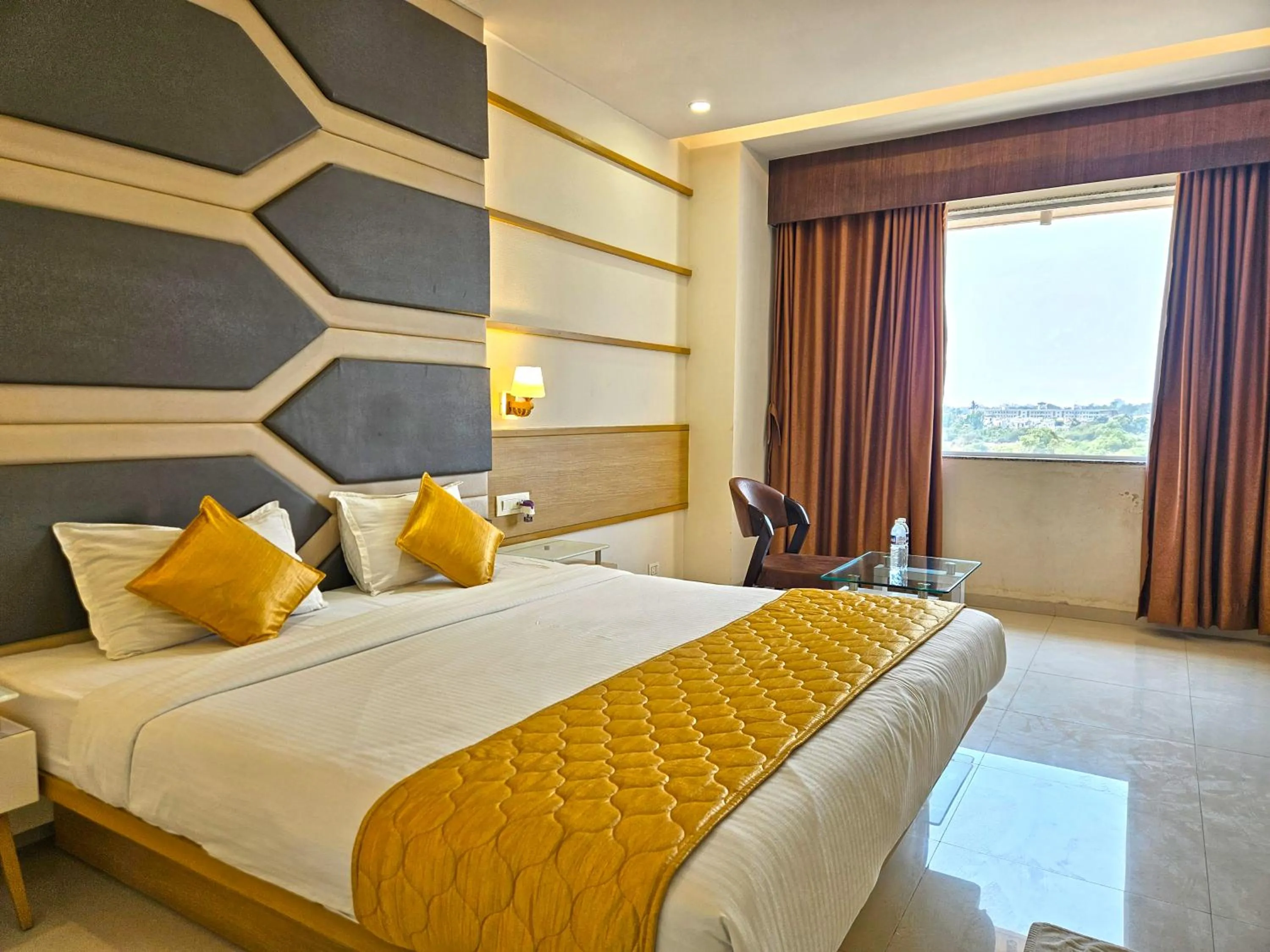 Bedroom, Bed in Hotel Grand Darshan Vadodara