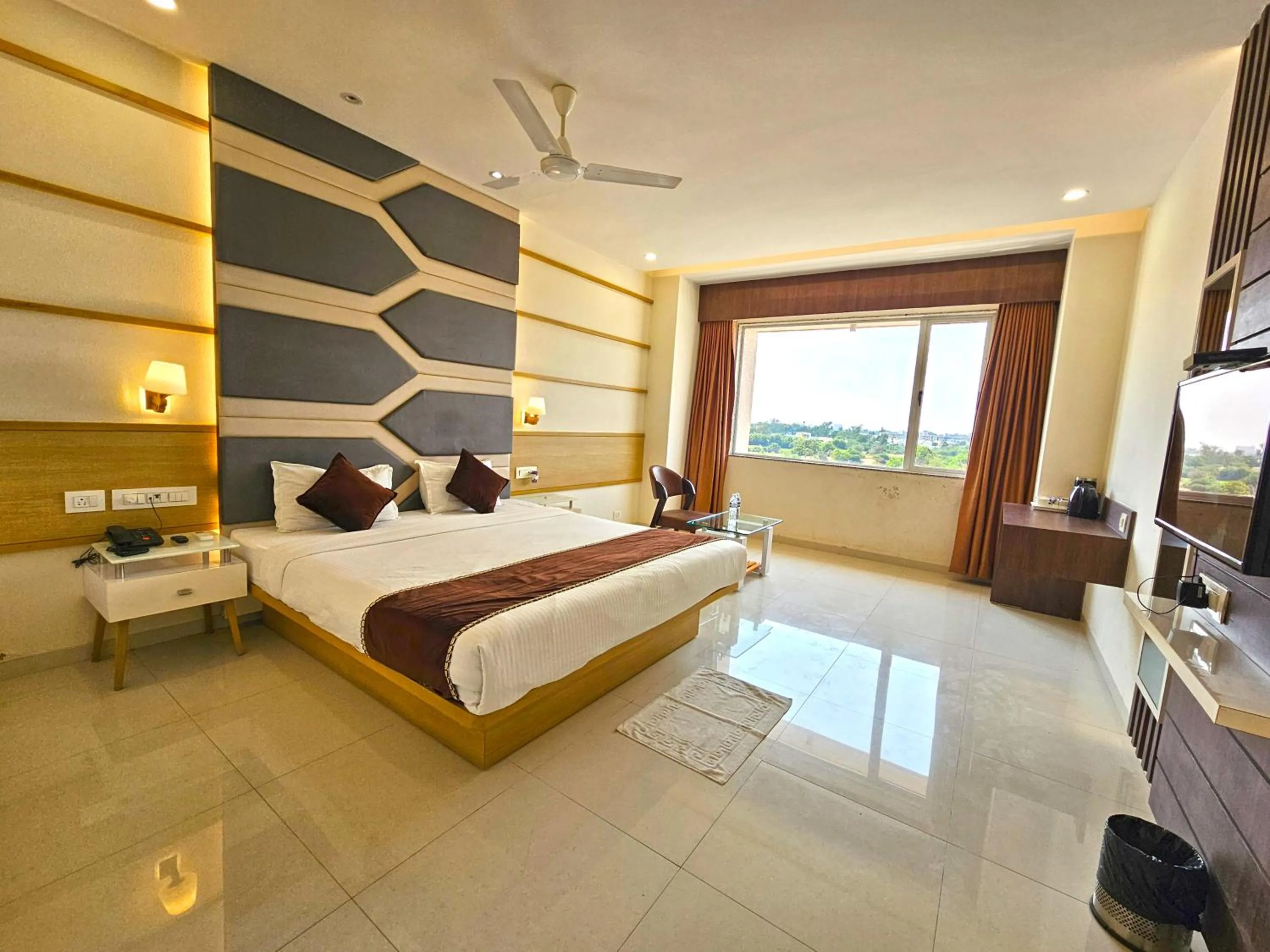 Photo of the whole room, Bed in Hotel Grand Darshan Vadodara