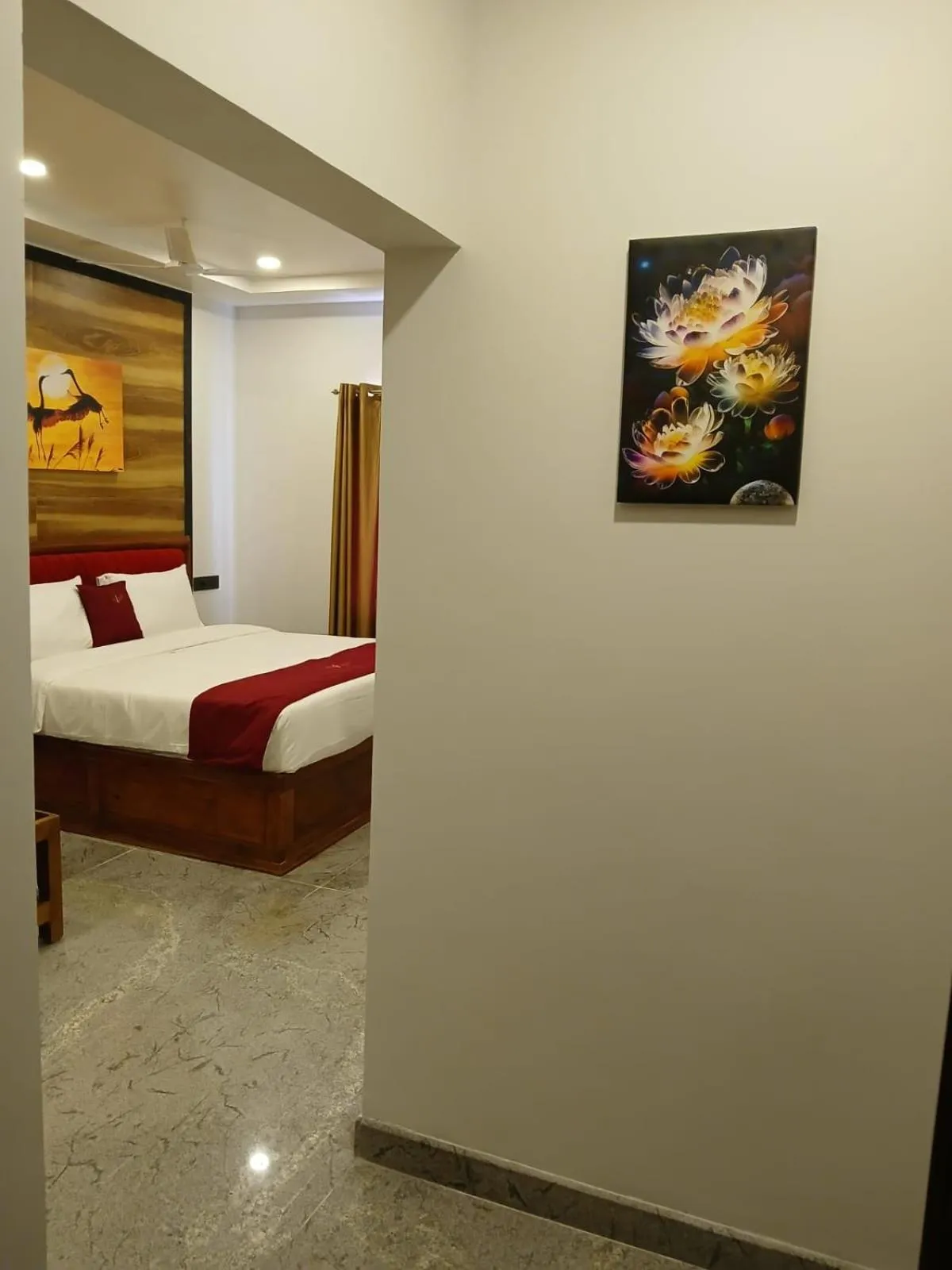 Bed in Ramraj Resort