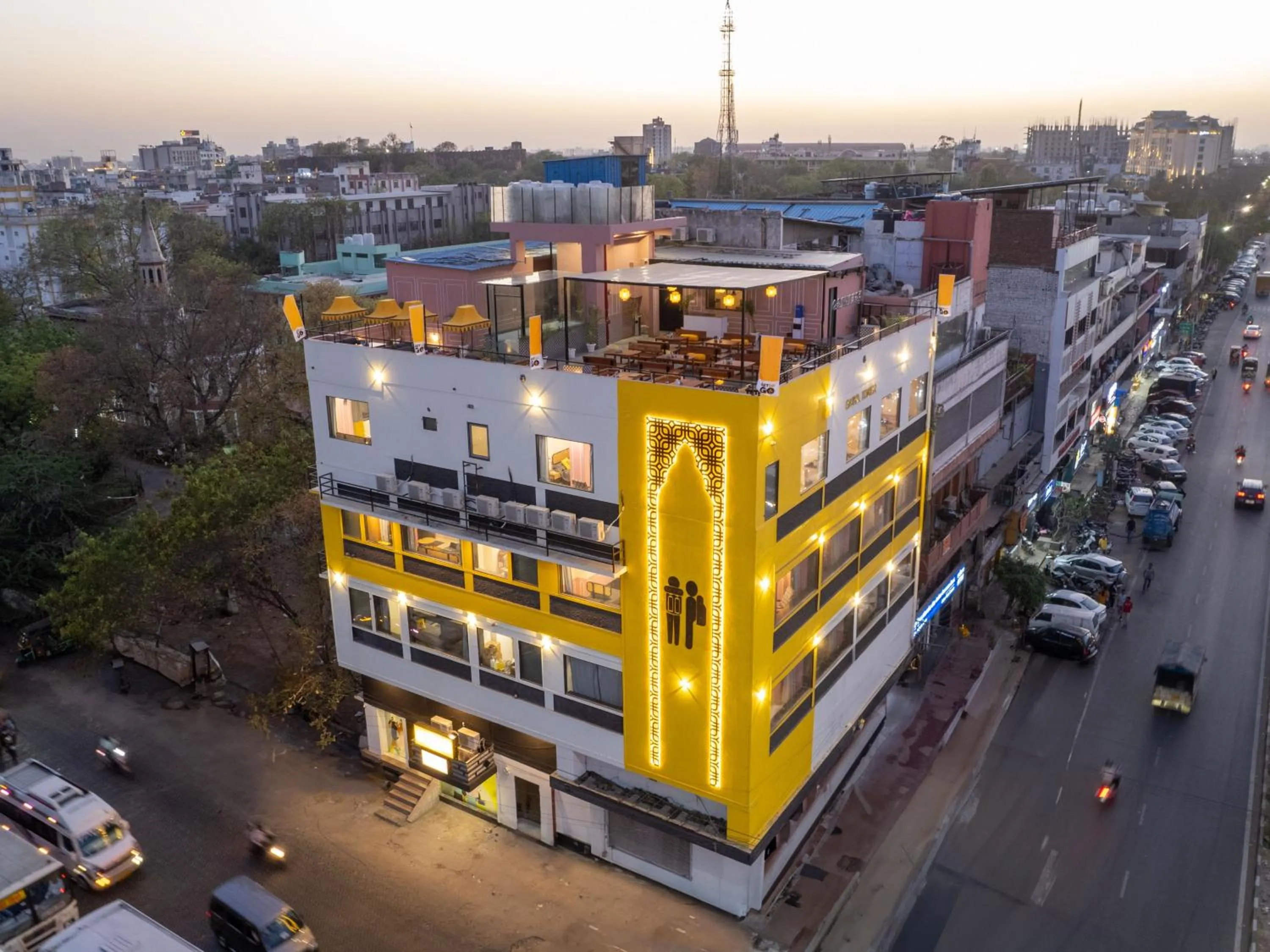 Property building in The Hosteller Jaipur, MI Road