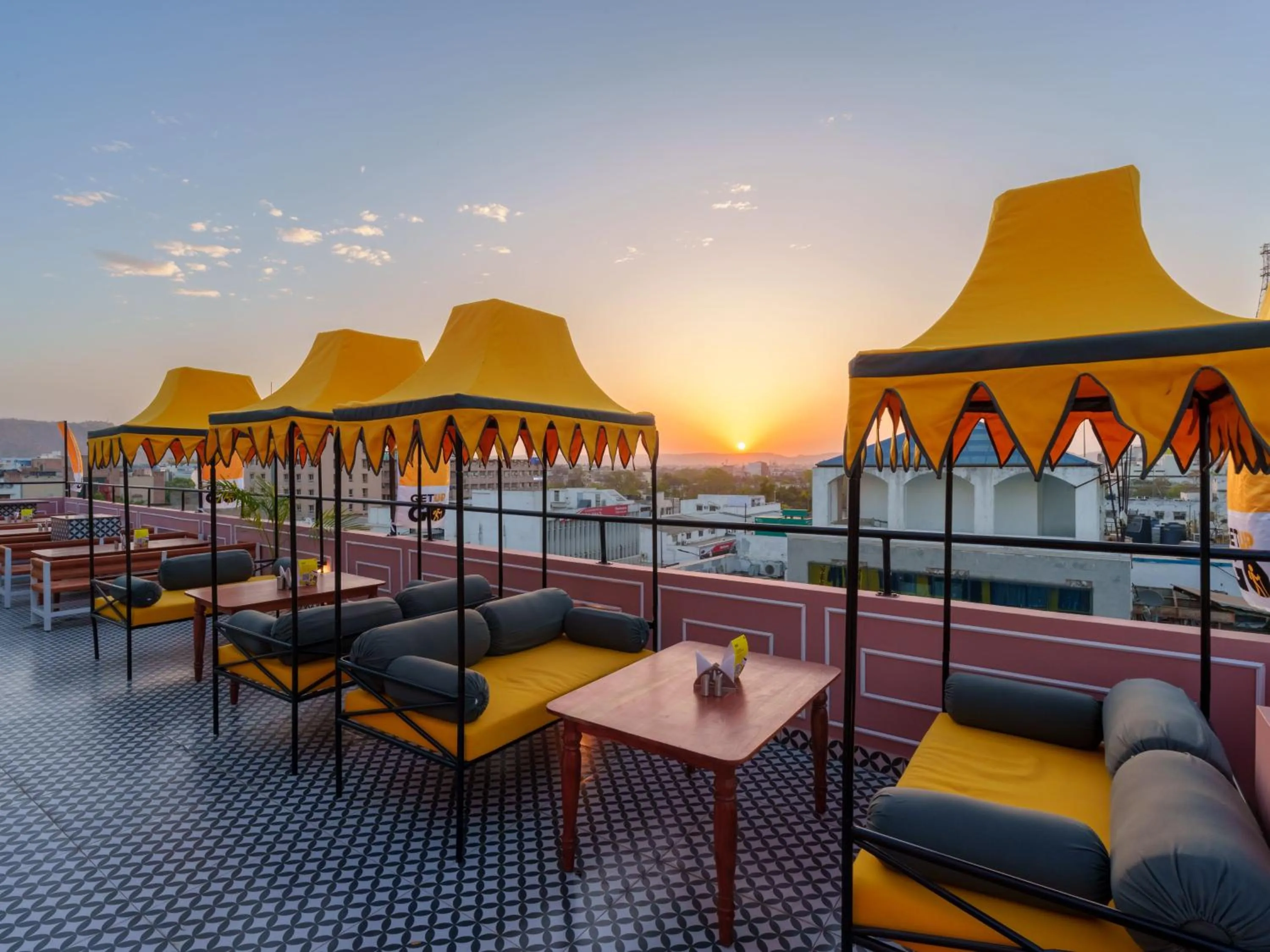 Balcony/Terrace in The Hosteller Jaipur, MI Road