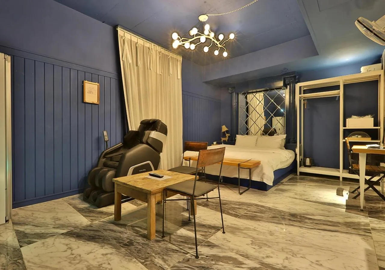 Seating area in February Hotel Gimhae