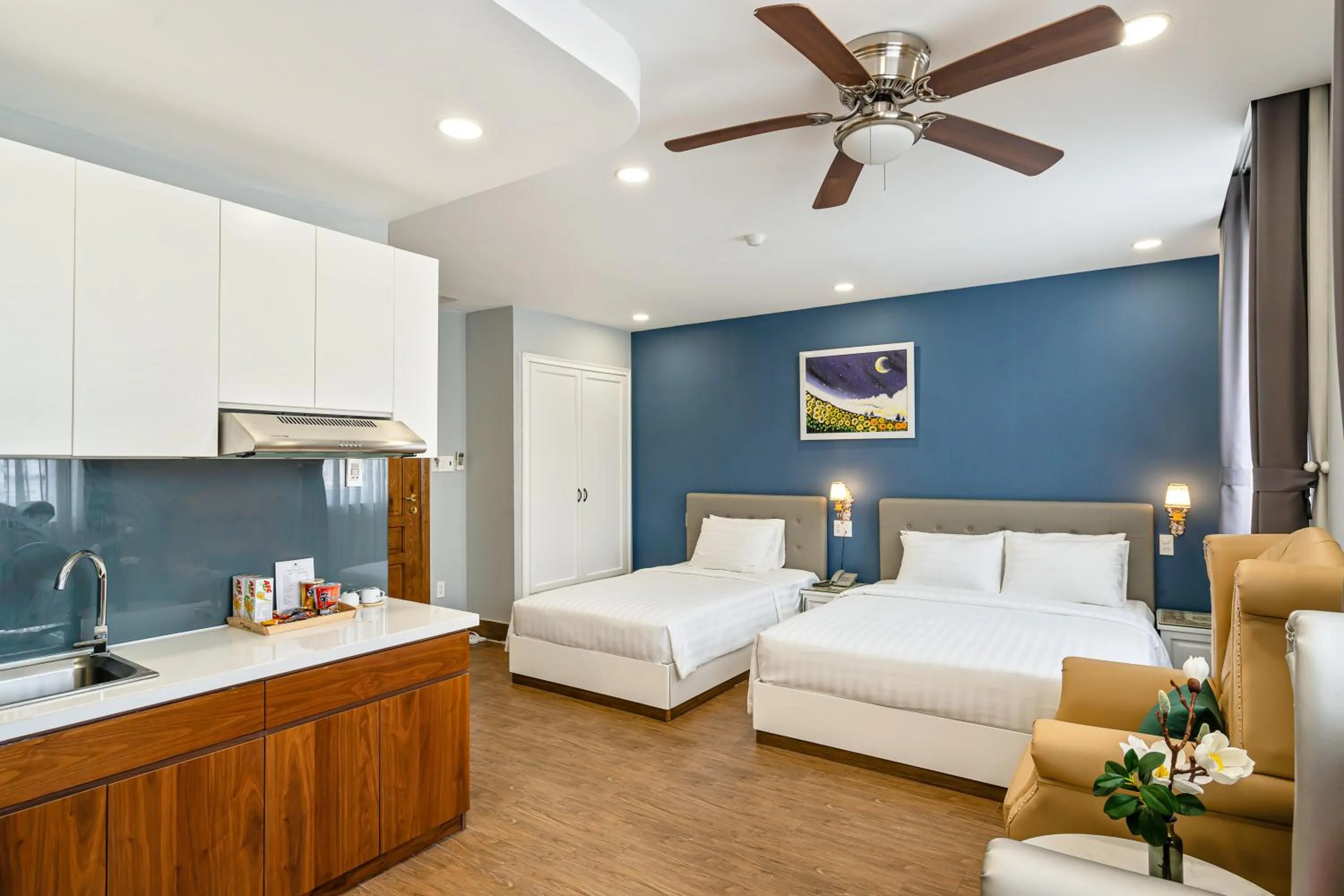 Bed in El Ocaso Boutique Hotel