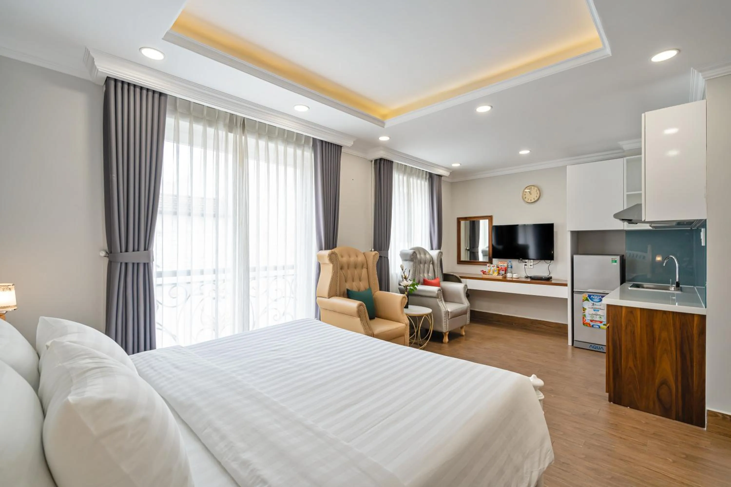 Bed in El Ocaso Boutique Hotel