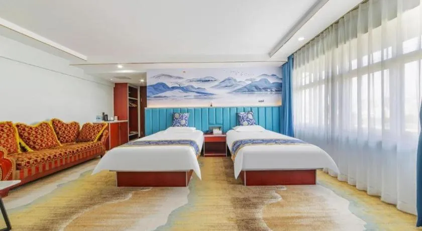 Bed in Yue Lai Yue Hotel