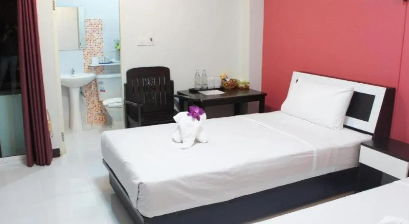 Bed in Nan Treasure Hotel