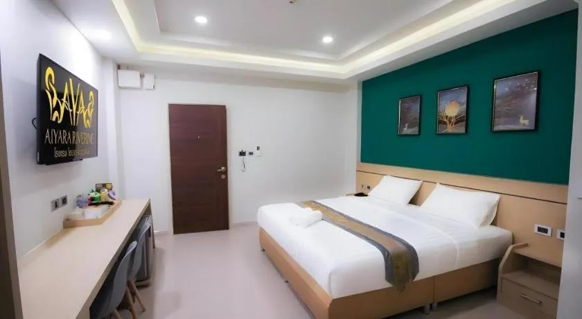 Bed in Aiyara Riverine Hotel, Nakhon Phanom