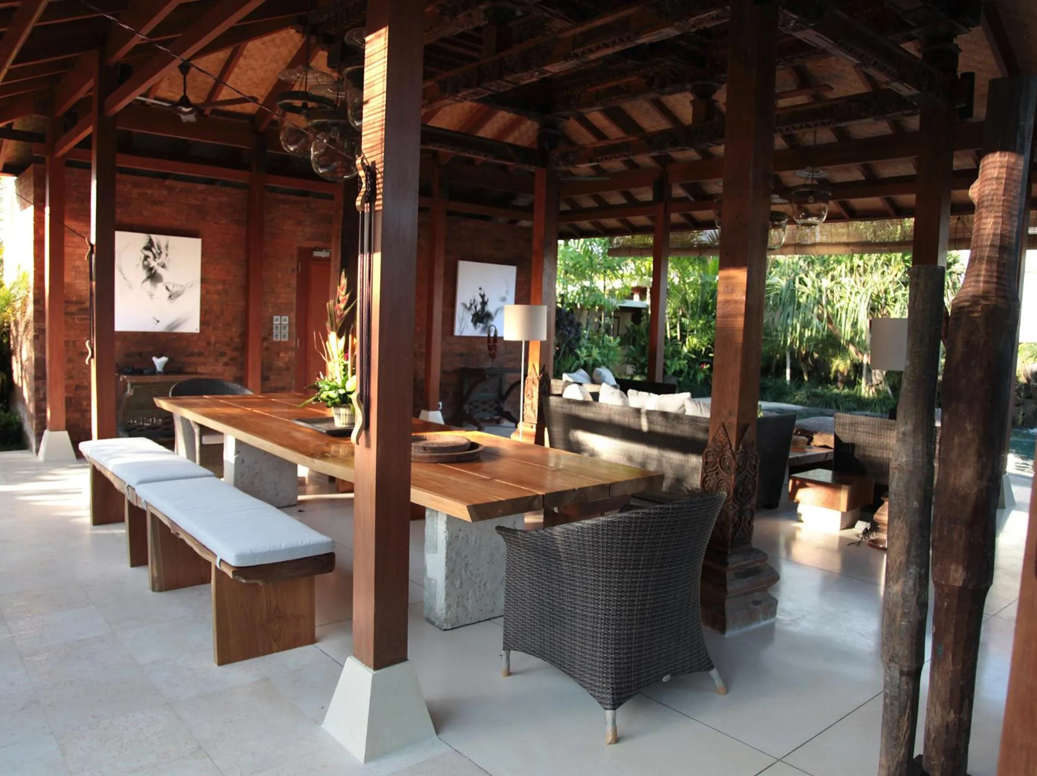 Seating area in Dea Villas