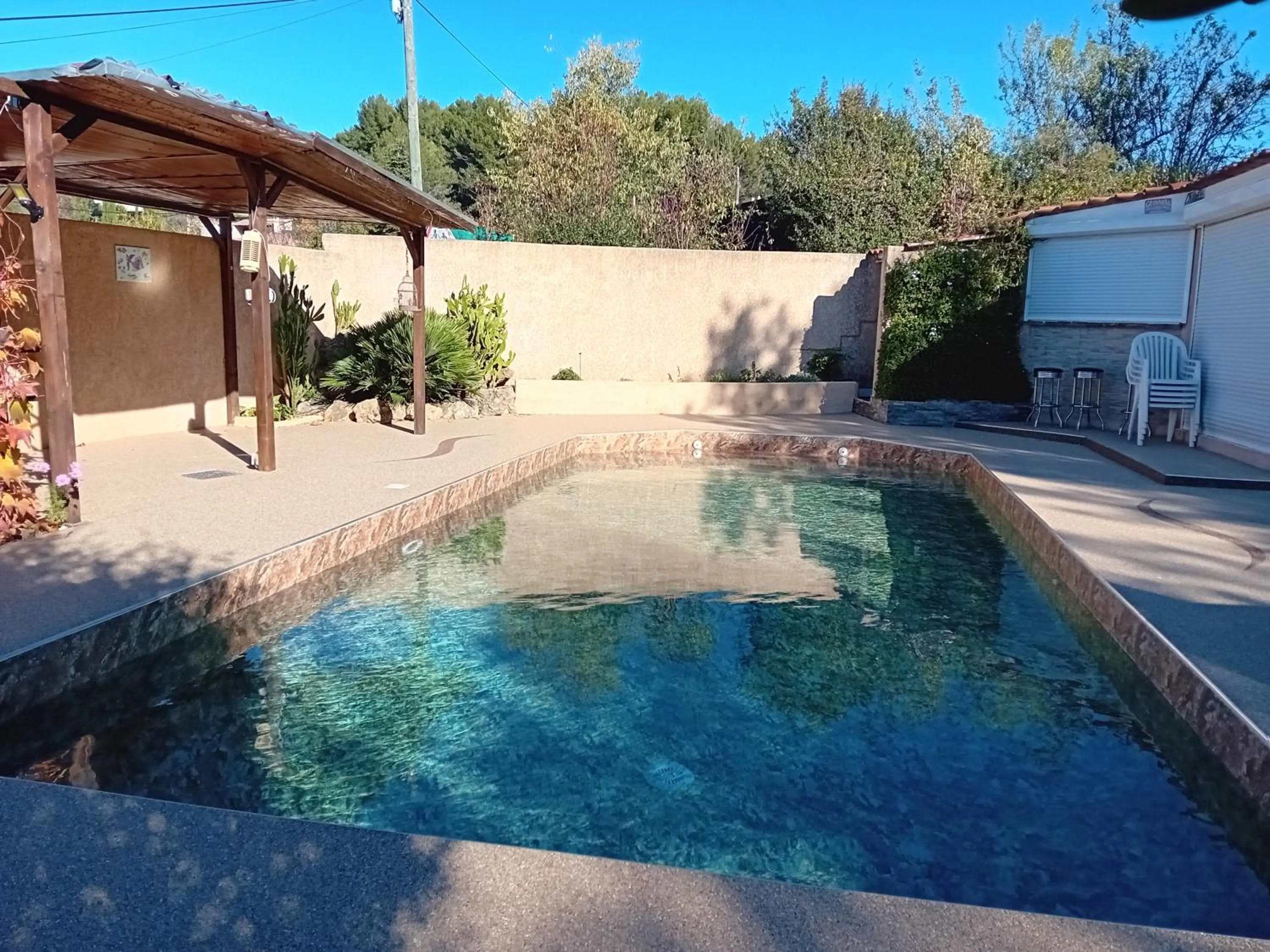 Swimming pool in B&B La Campagne