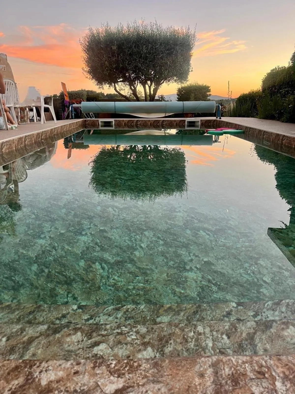 Swimming pool in B&B La Campagne