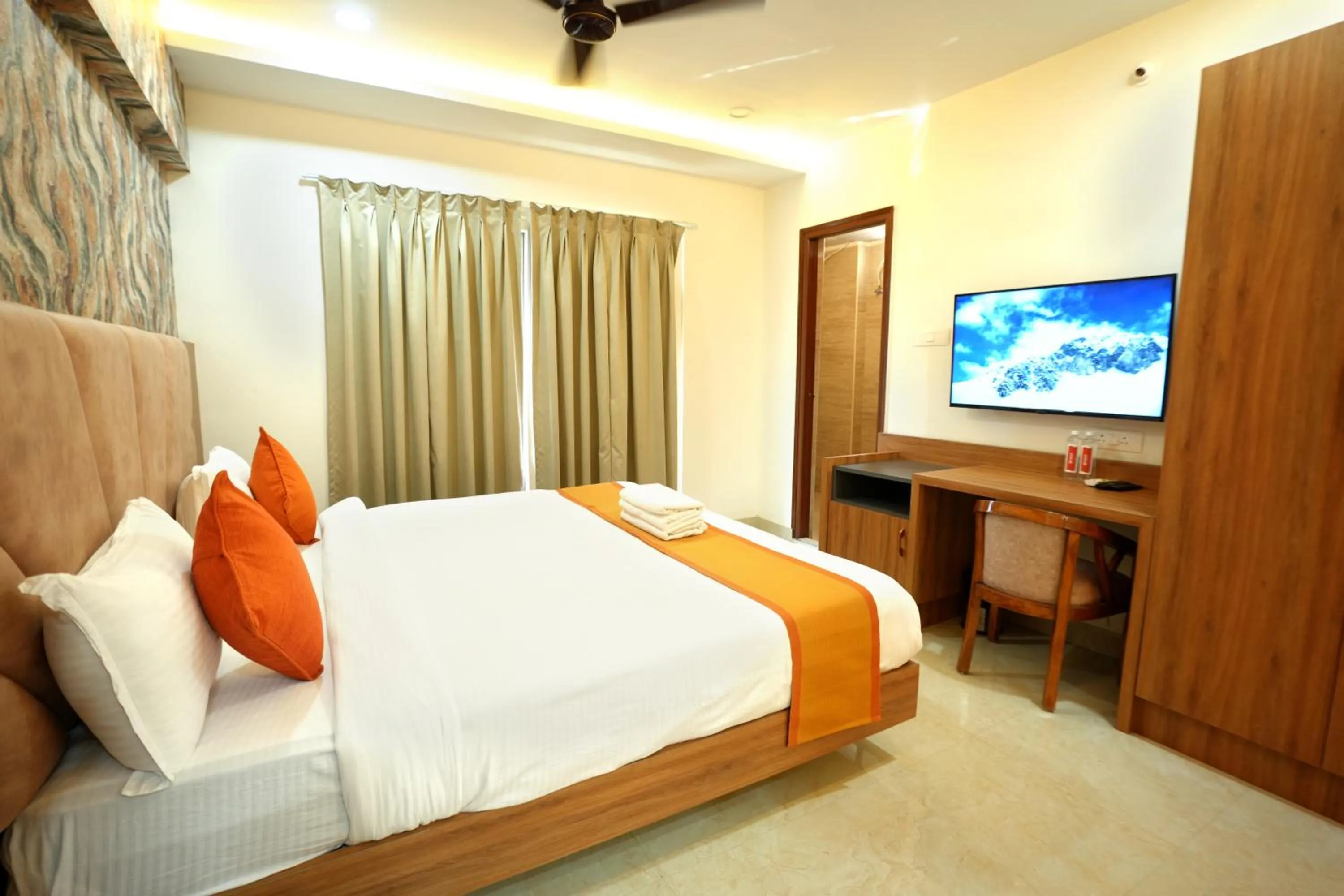 Photo of the whole room, Bed in Hotel Viola Suites Madhapur, Business Hotel